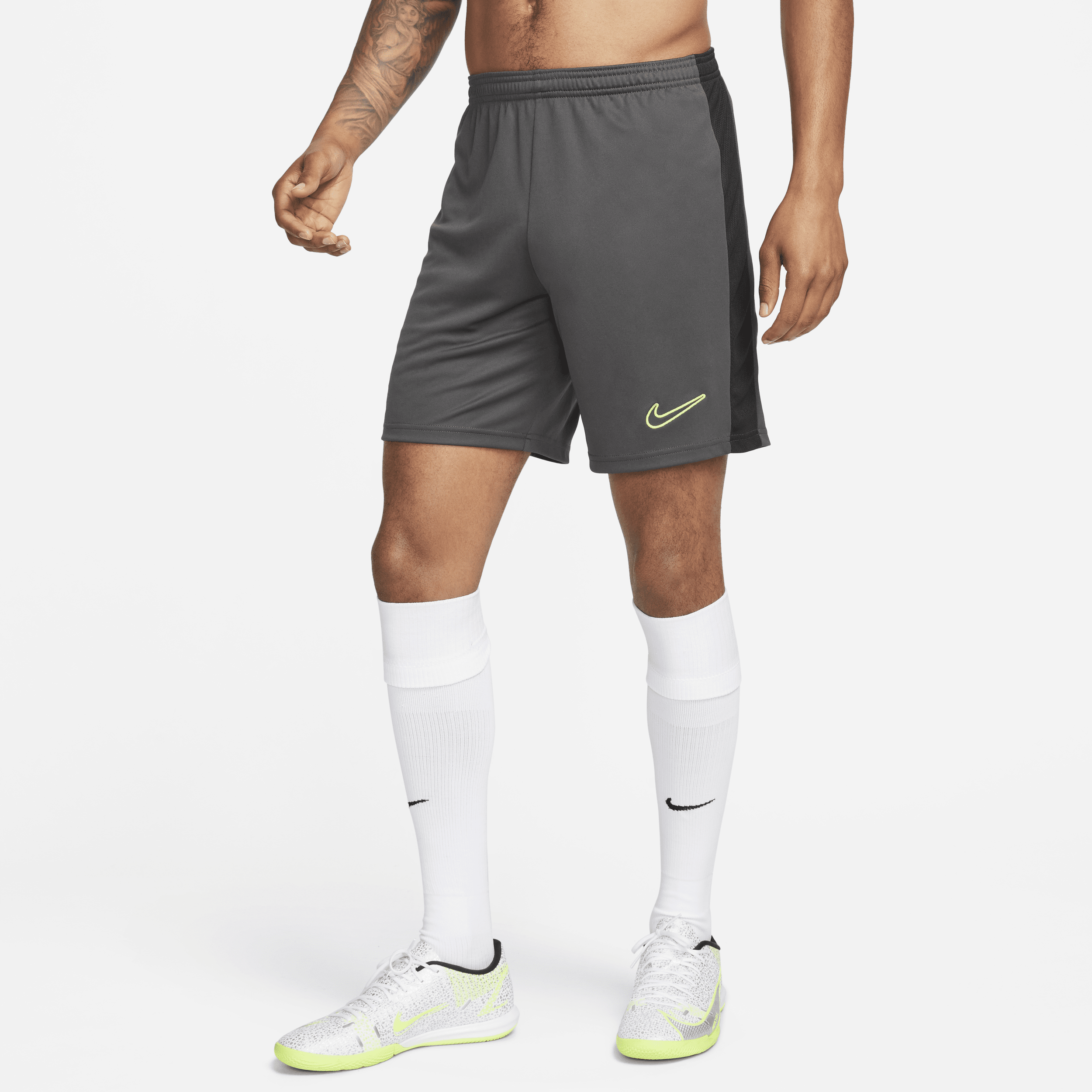 Nike Academy Dri-FIT-fodboldshorts til mænd - grå
