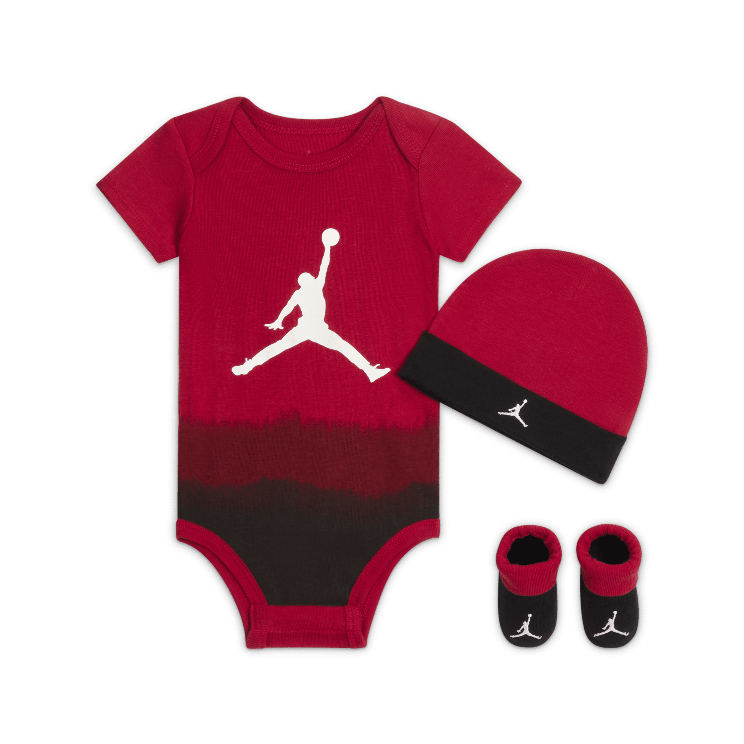 Jordan-sæt i 3 dele til babyer - rød