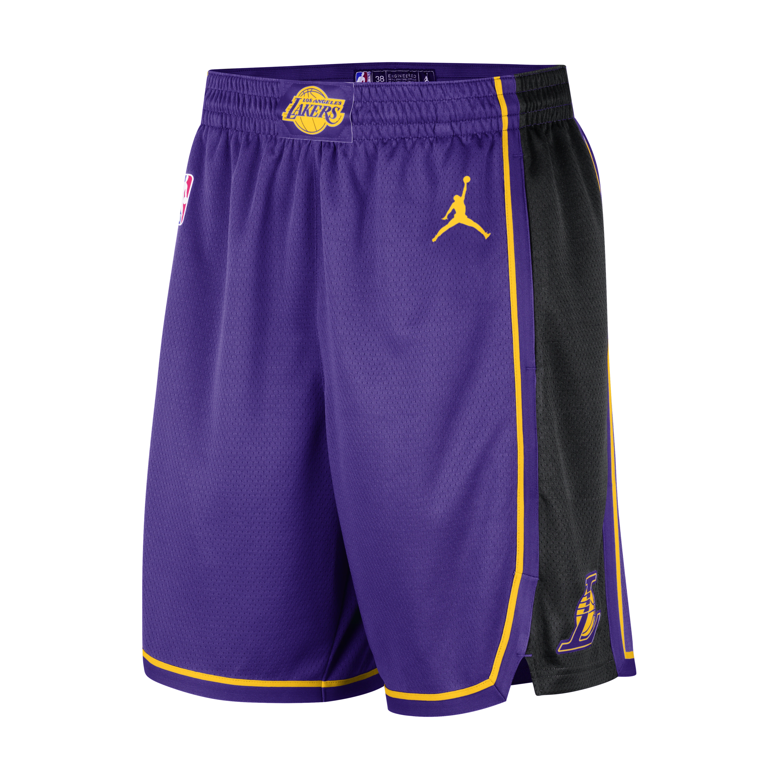 Nike Los Angeles Lakers Statement Edition Swingman Jordan Dri-FIT NBA-basketbalshorts voor heren - Paars
