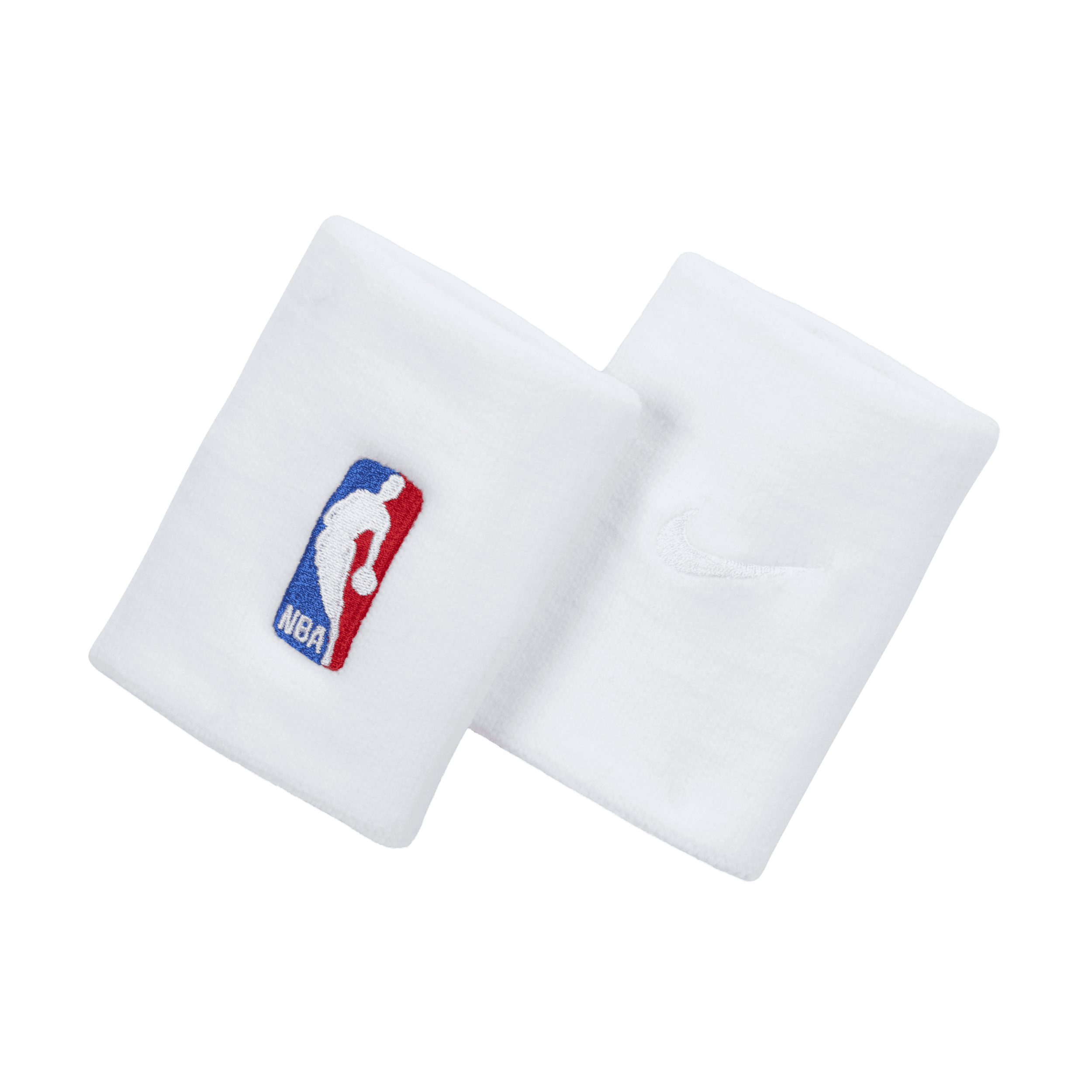 NBA Nike Dri-FIT polsbandjes voor basketbal (1 paar) - Wit