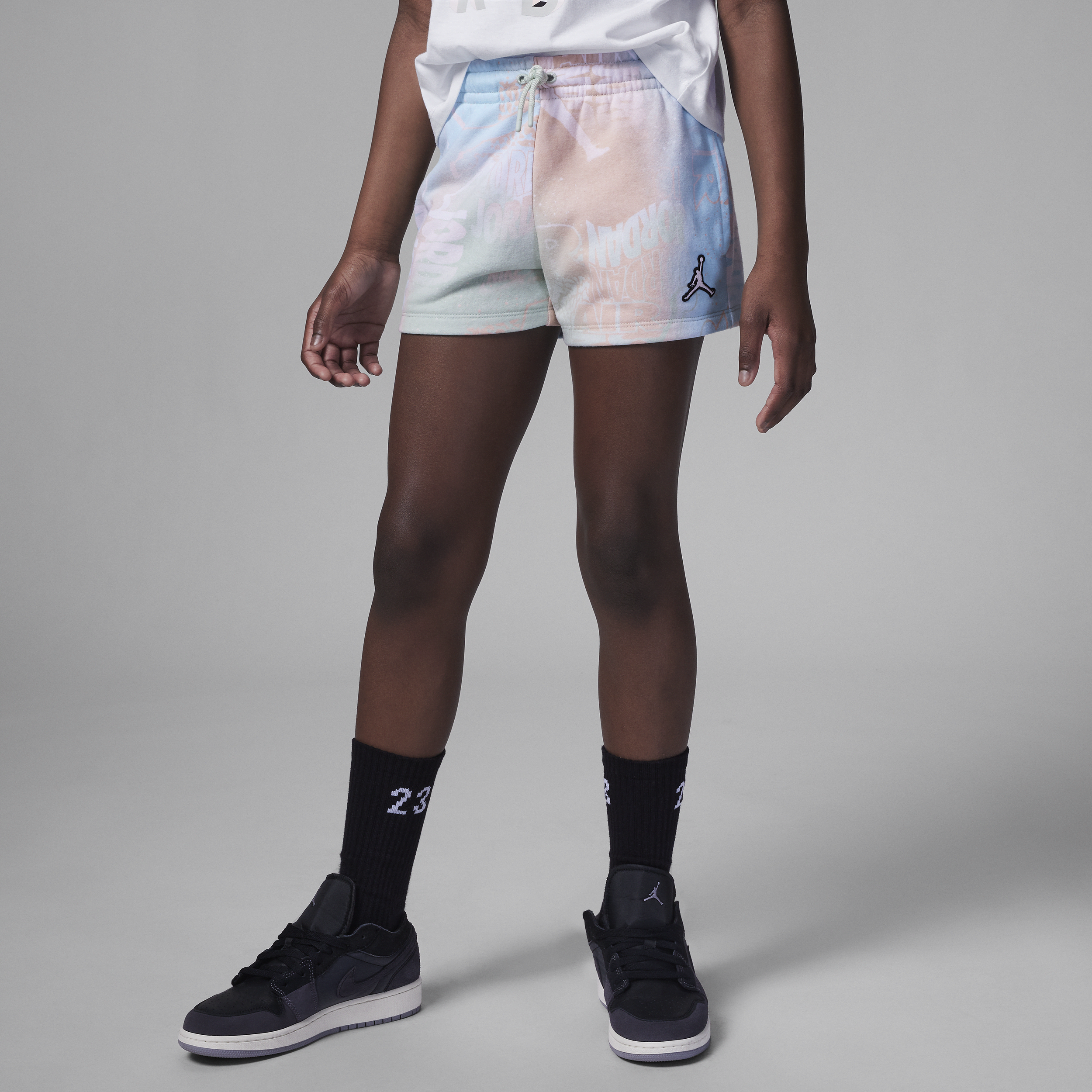 Jordan Essentials New Wave-shorts med print til større børn (piger) - grøn