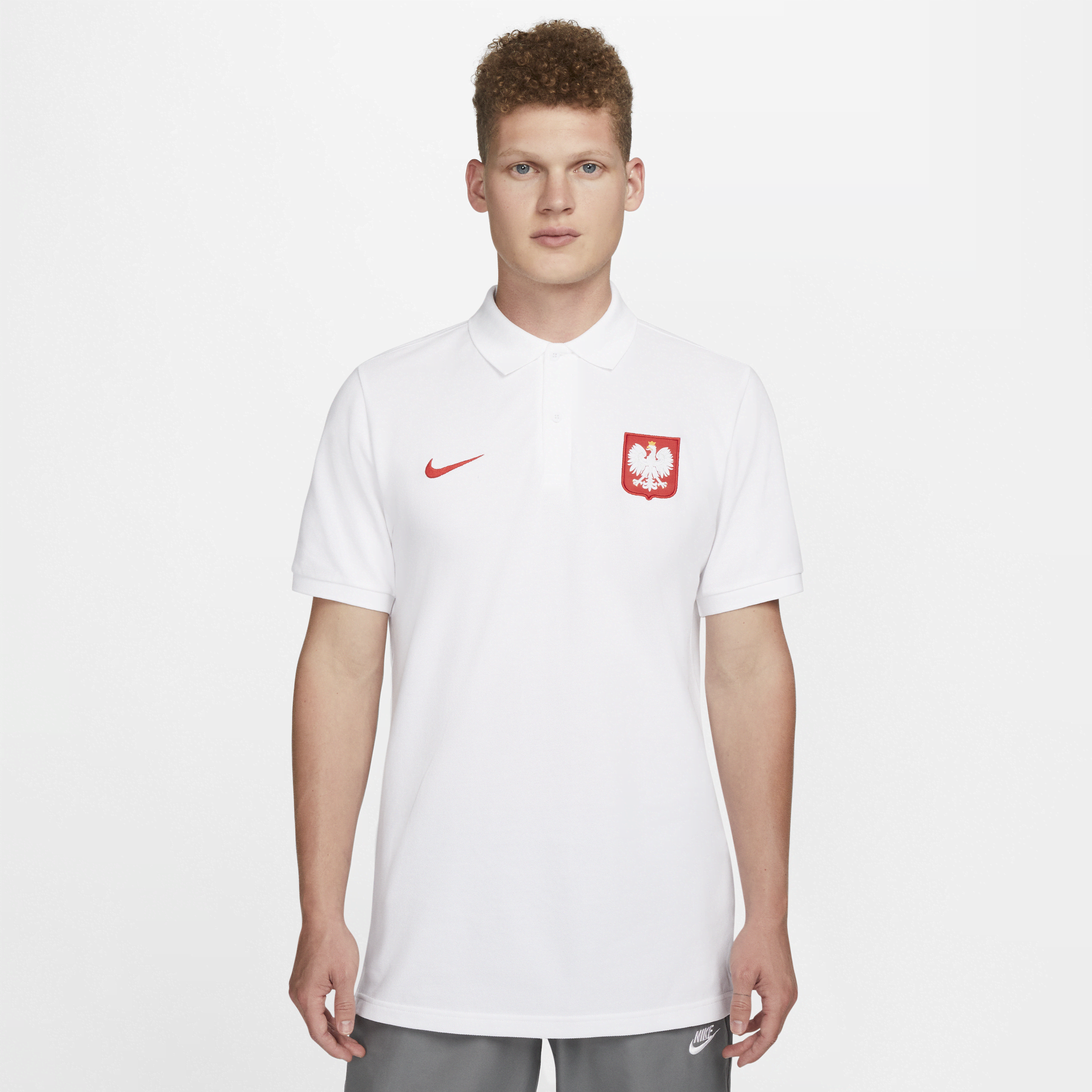 Polen Nike-fodboldpolo til mænd - hvid