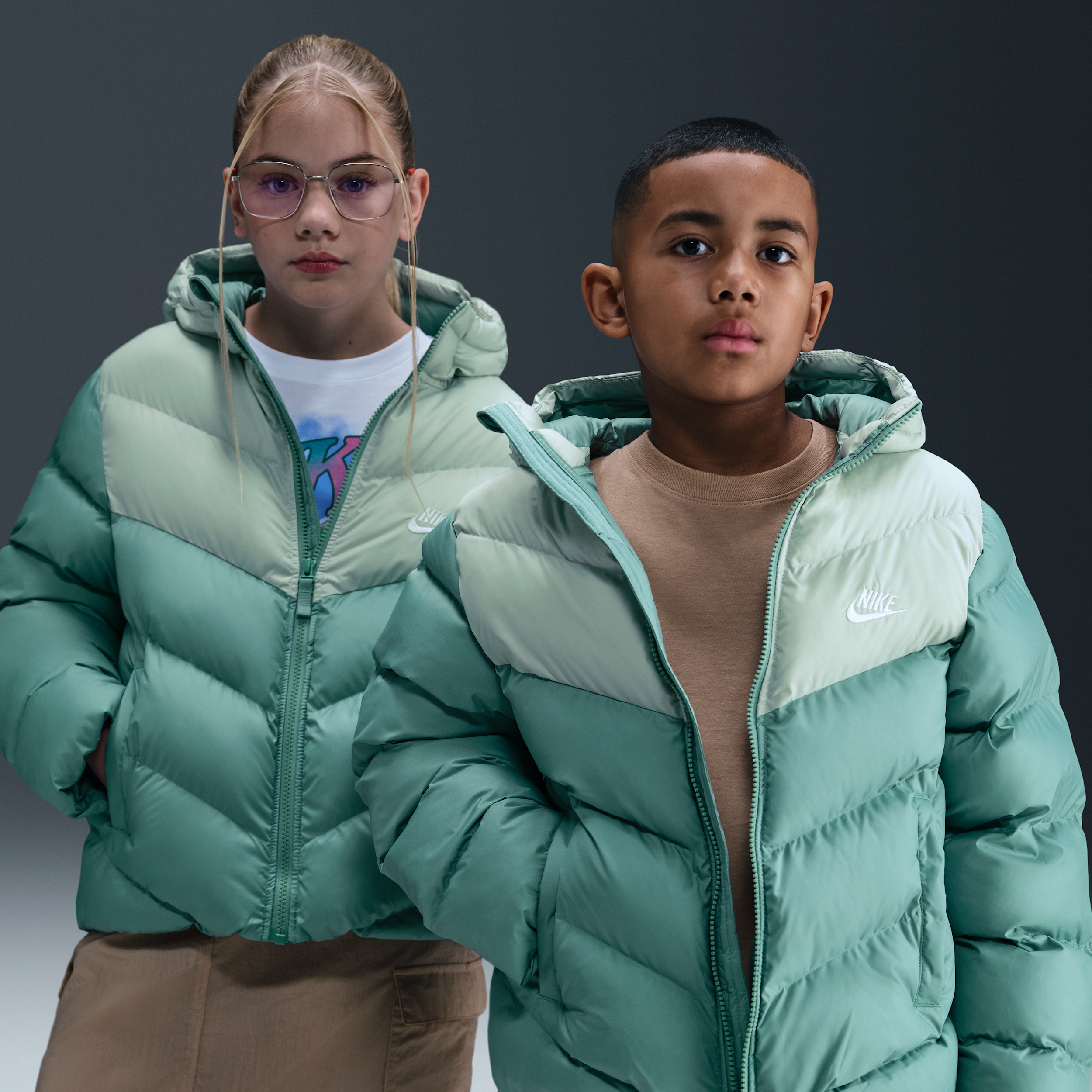 Nike All Day Play Chaqueta acolchada de ajuste holgado Therma-FIT - Niño/a - Verde