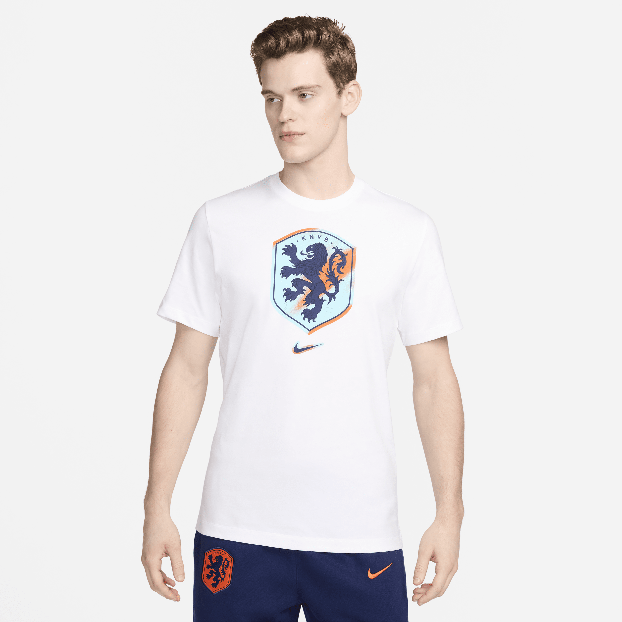 Holland Nike Football-T-shirt til mænd - hvid