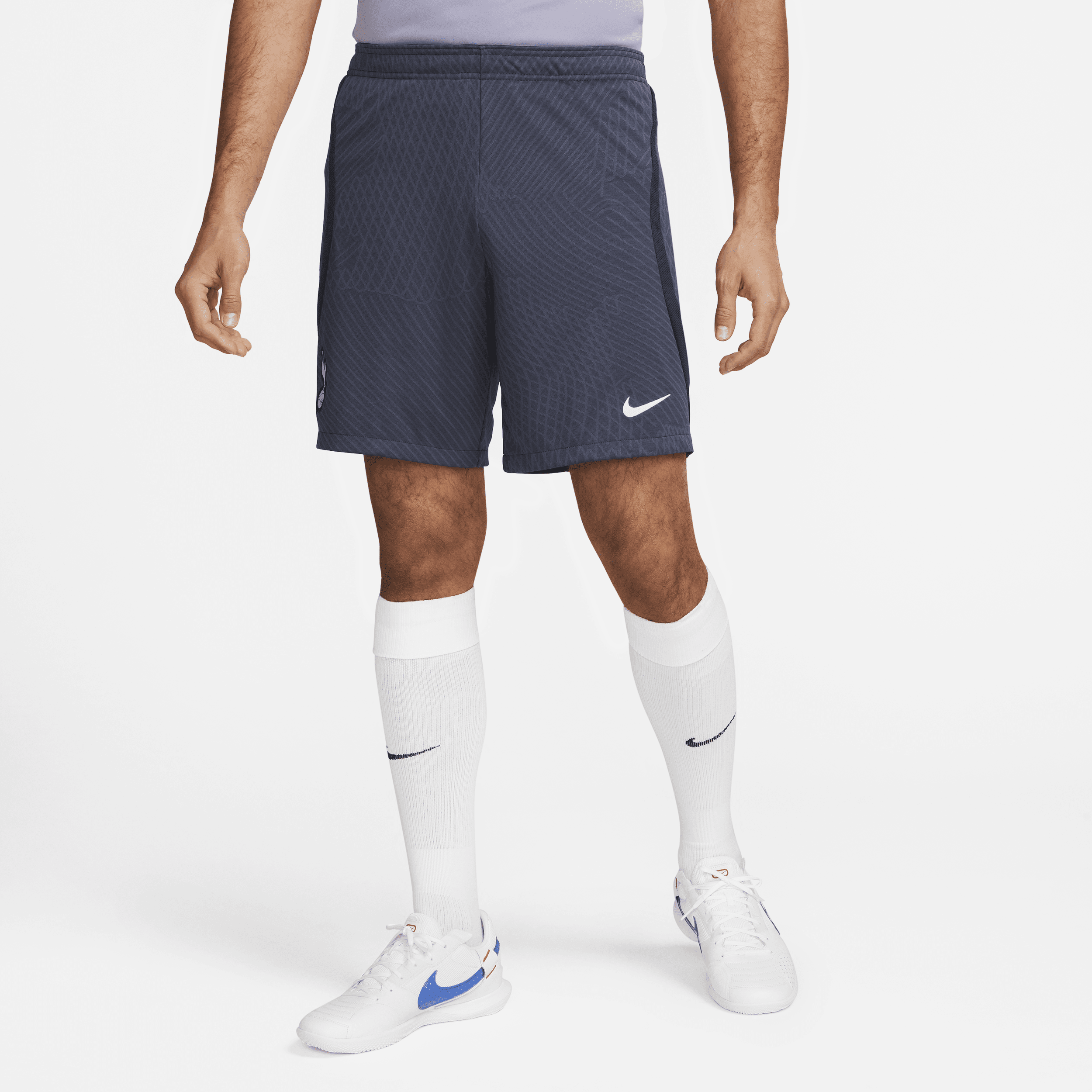 Maskinstrikkede Tottenham Hotspur Strike Nike Dri-FIT-fodboldshorts til mænd - blå