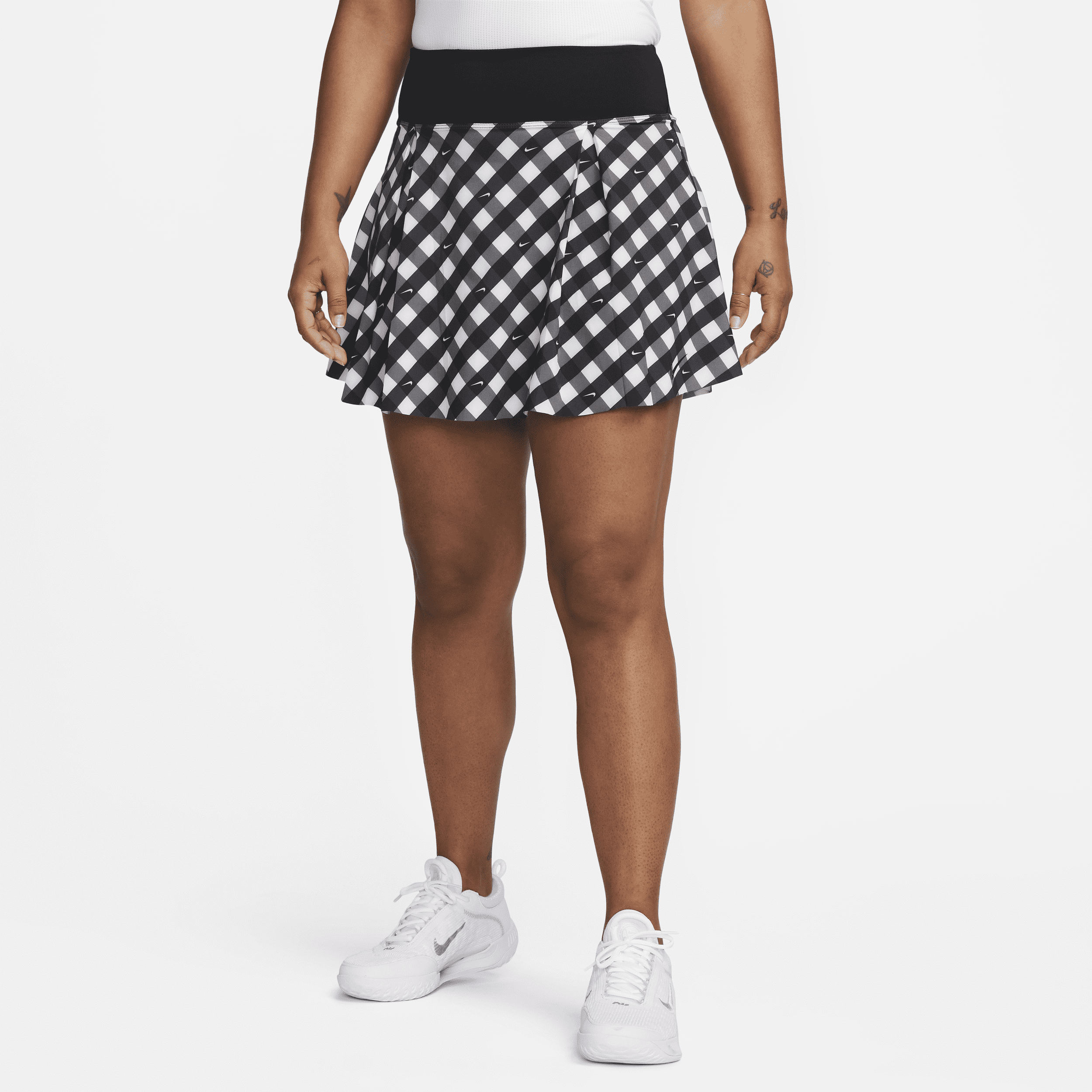 Gonna da tennis stampata Nike Dri-FIT Club – Donna - Nero
