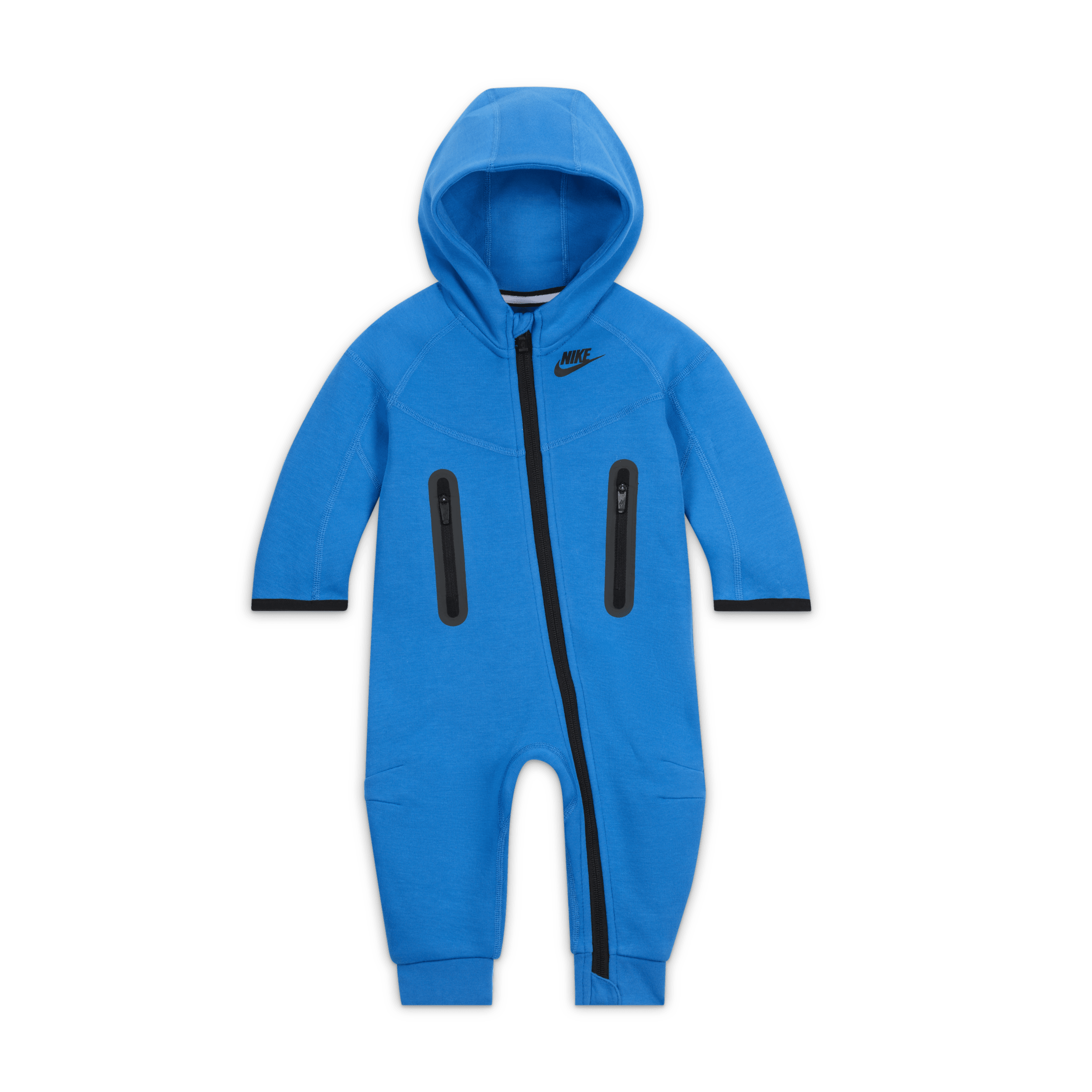 Nike Sportswear Tech Fleece Hooded Overalls Baby Overalls Blue Tech Fleece FV3915 435 FOOTY.COM