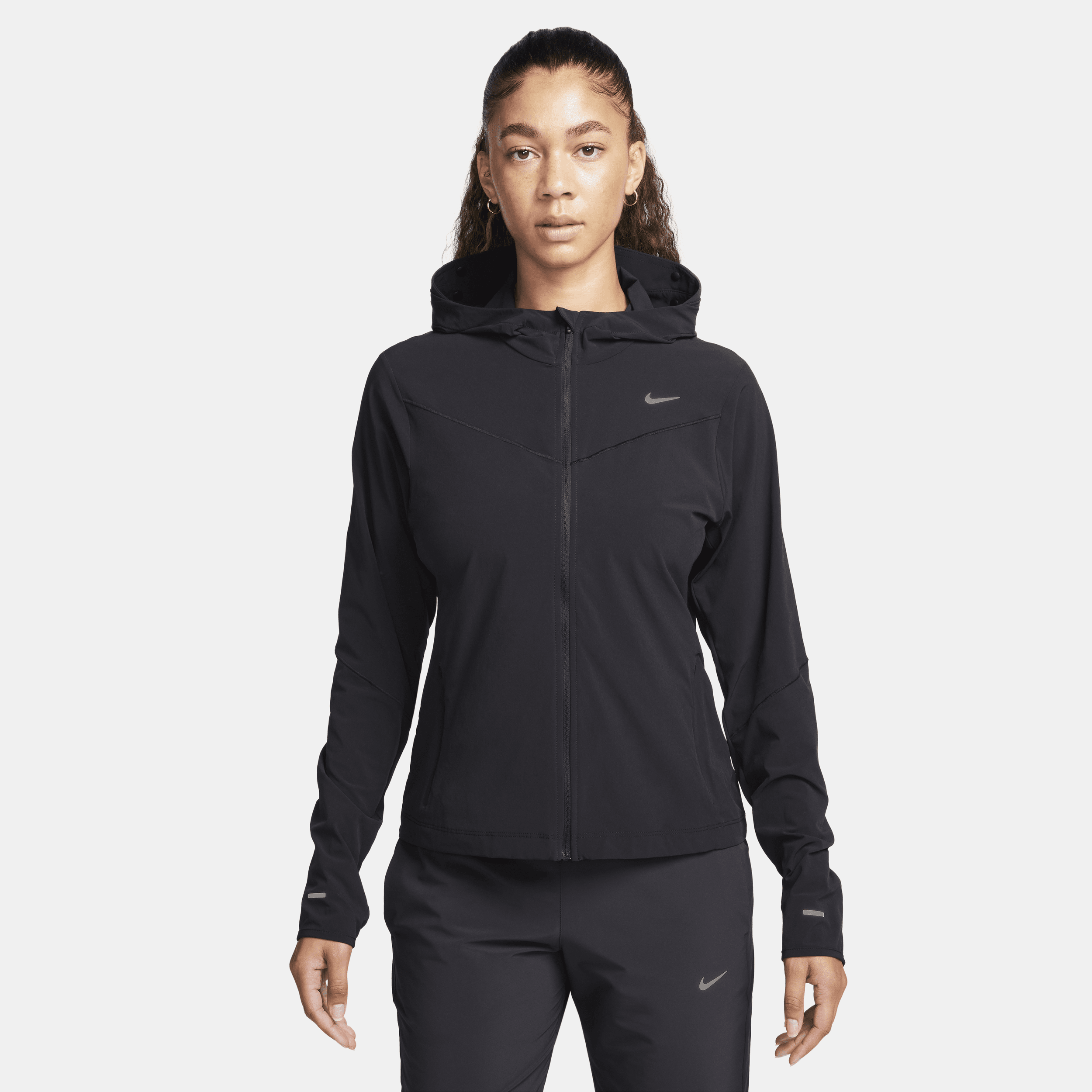 Nike Swift UV hardloopjack voor dames - Zwart