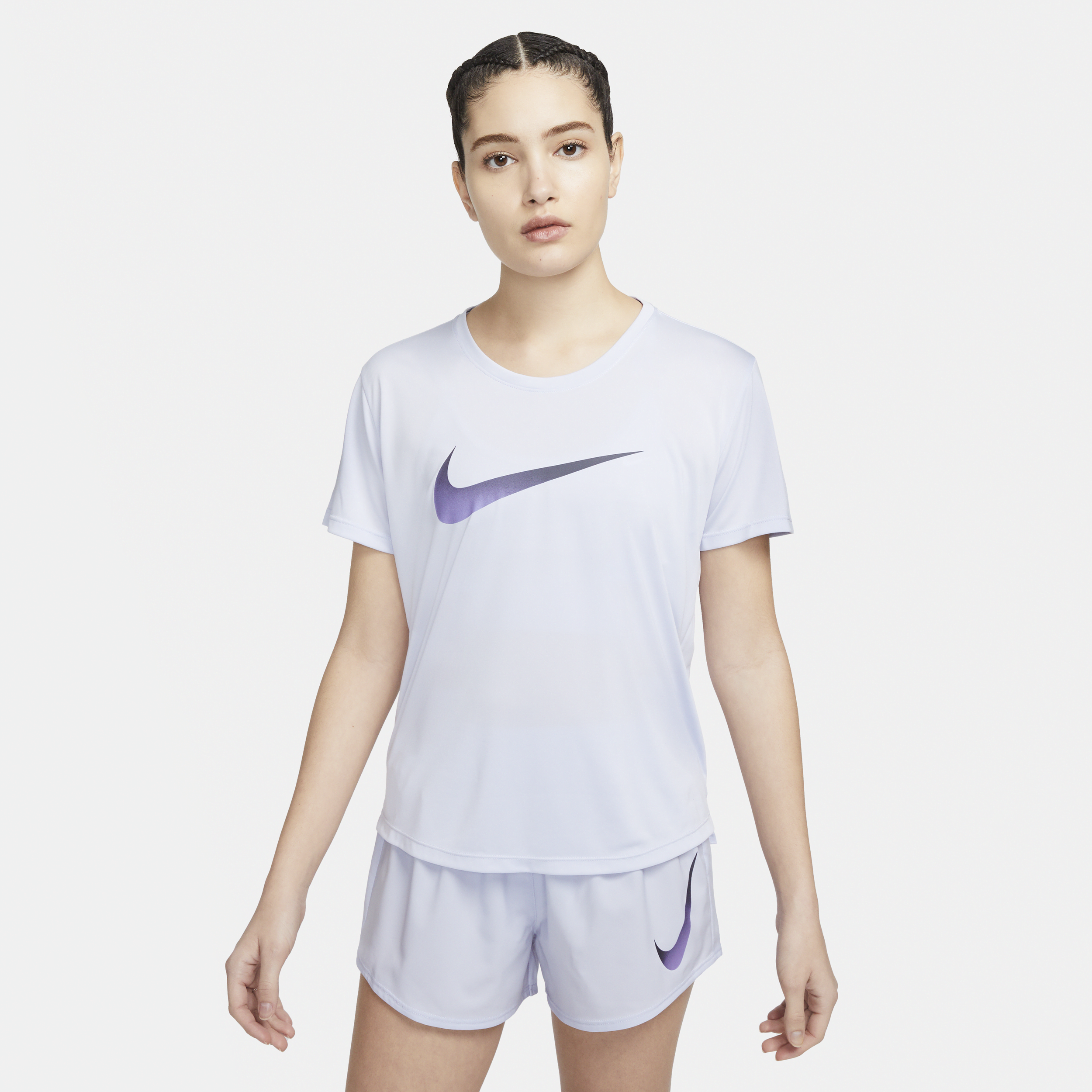 Top da running a manica corta Nike Dri-FIT One – Donna - Viola