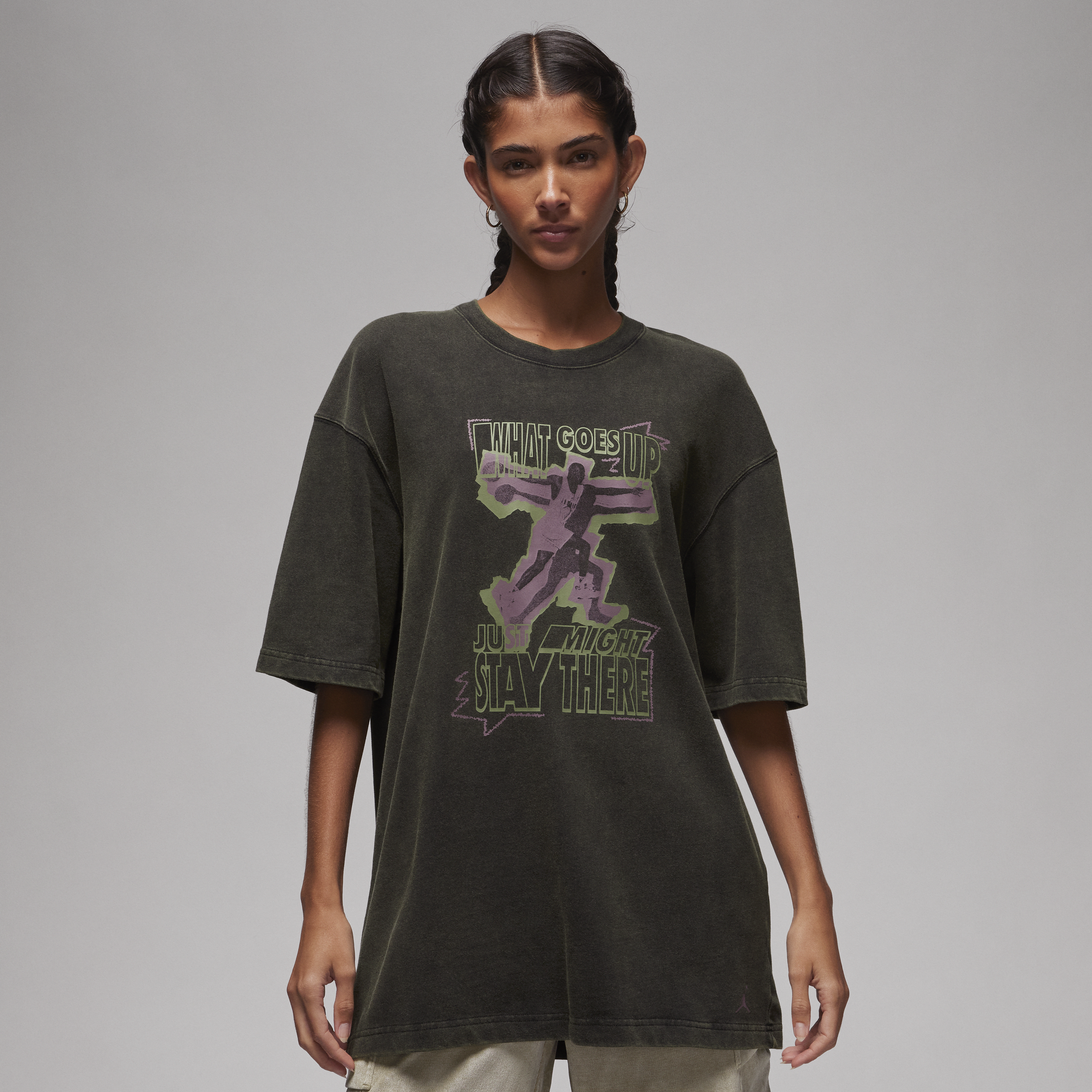 Nike Overdimensioneret Jordan-T-shirt til kvinder - sort