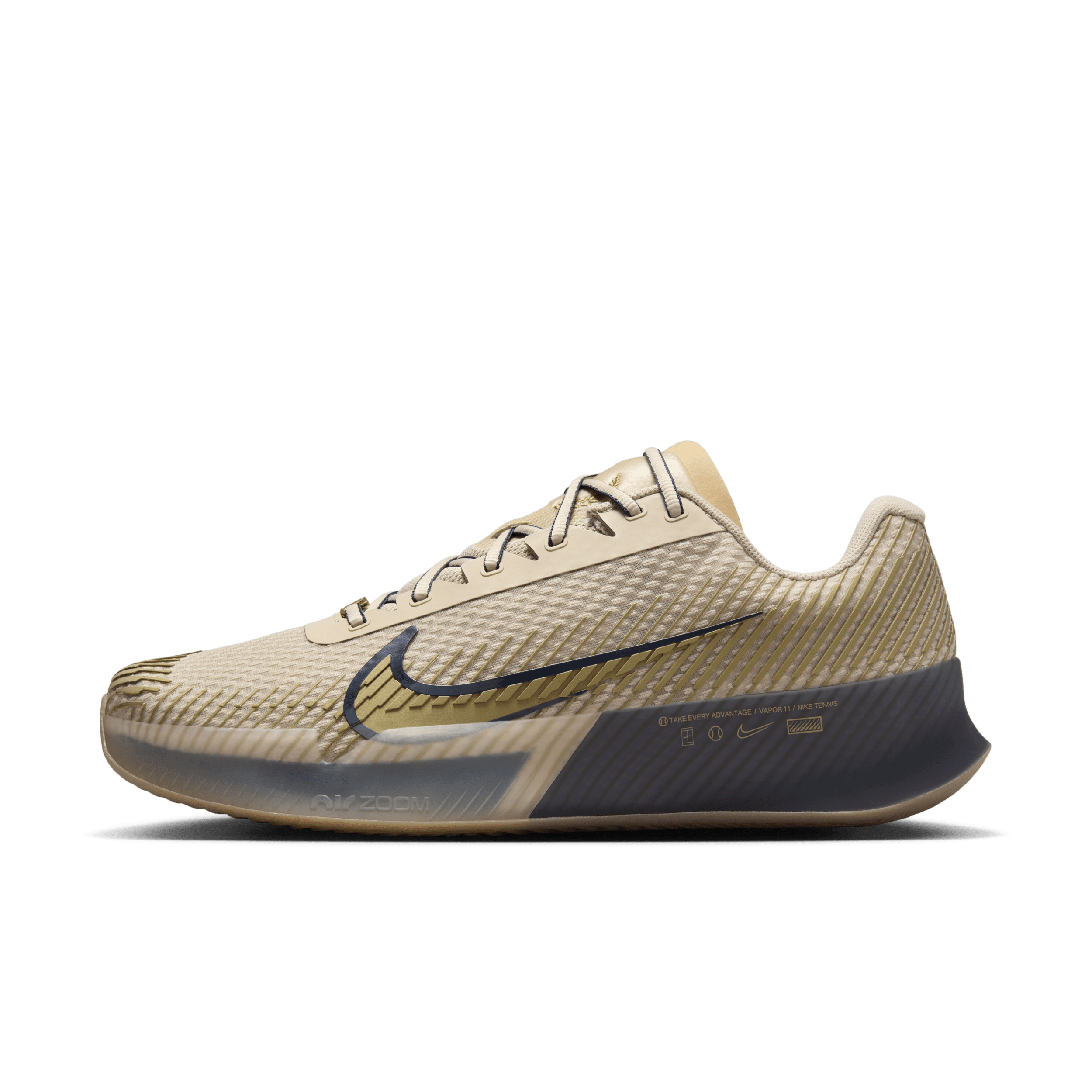 NikeCourt Air Zoom Vapor 11 Premium tennisschoenen voor heren (gravel) - Bruin