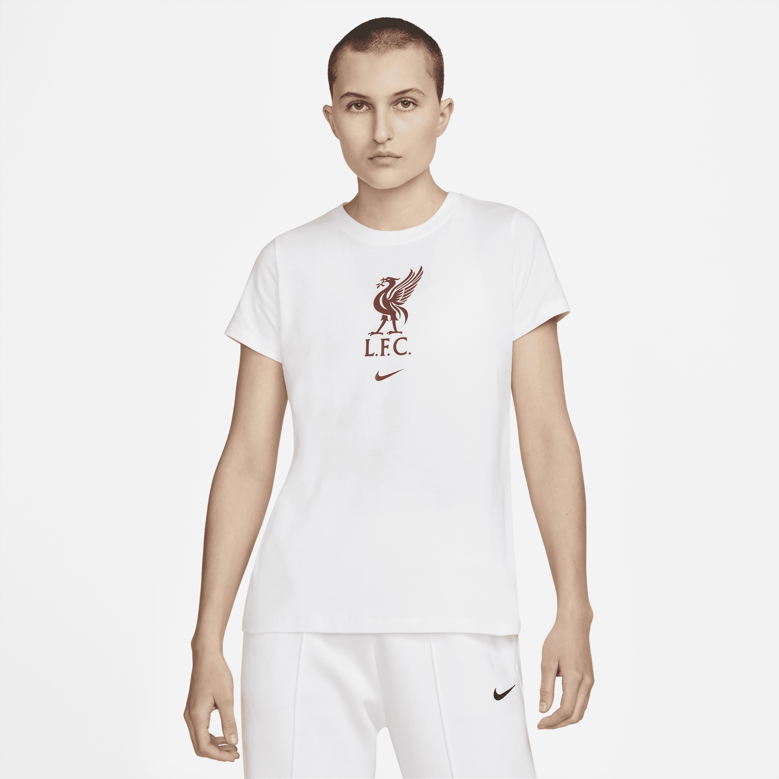 Nike Liverpool FC-T-shirt til kvinder - hvid
