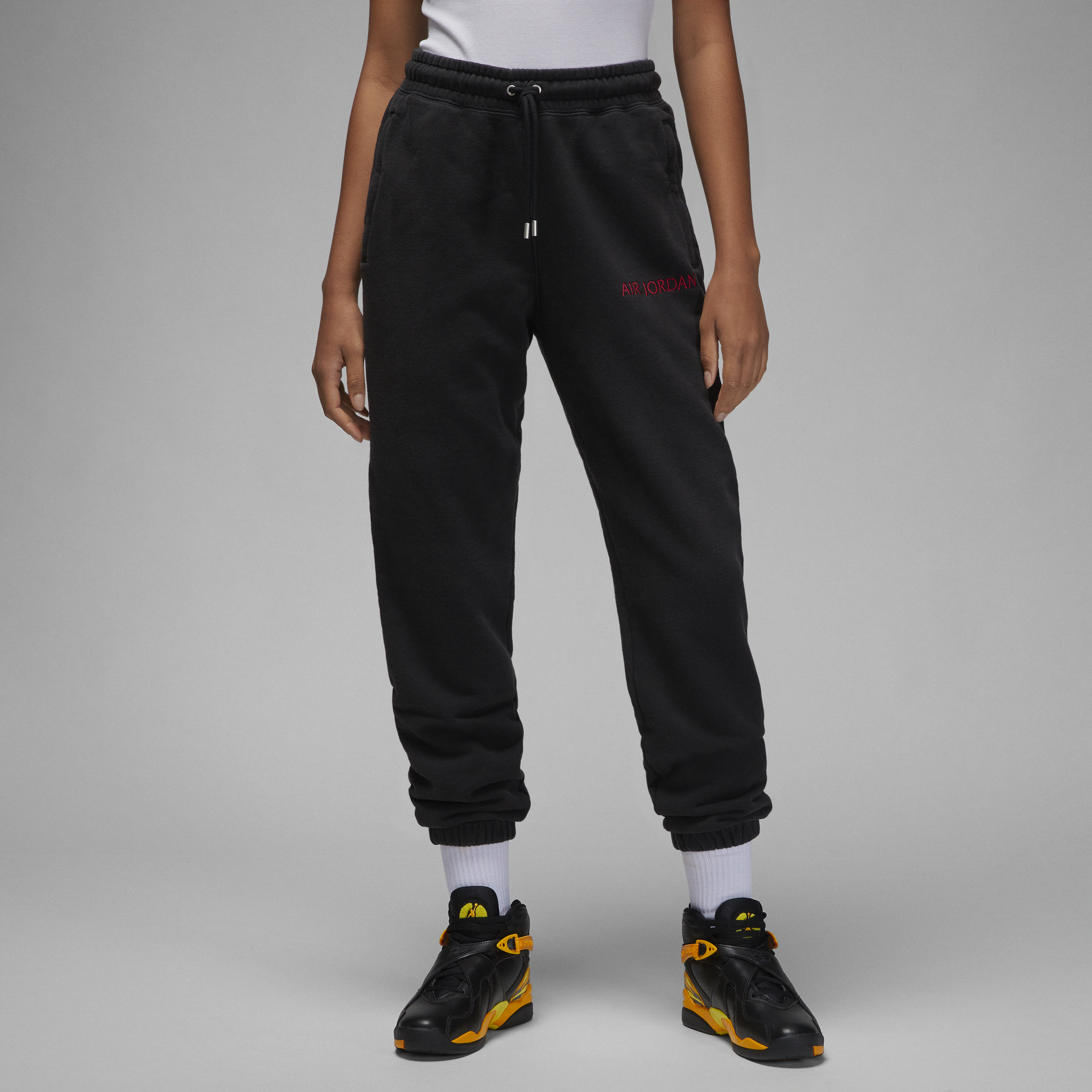 Air Jordan Wordmark-fleecebukser til kvinder - sort