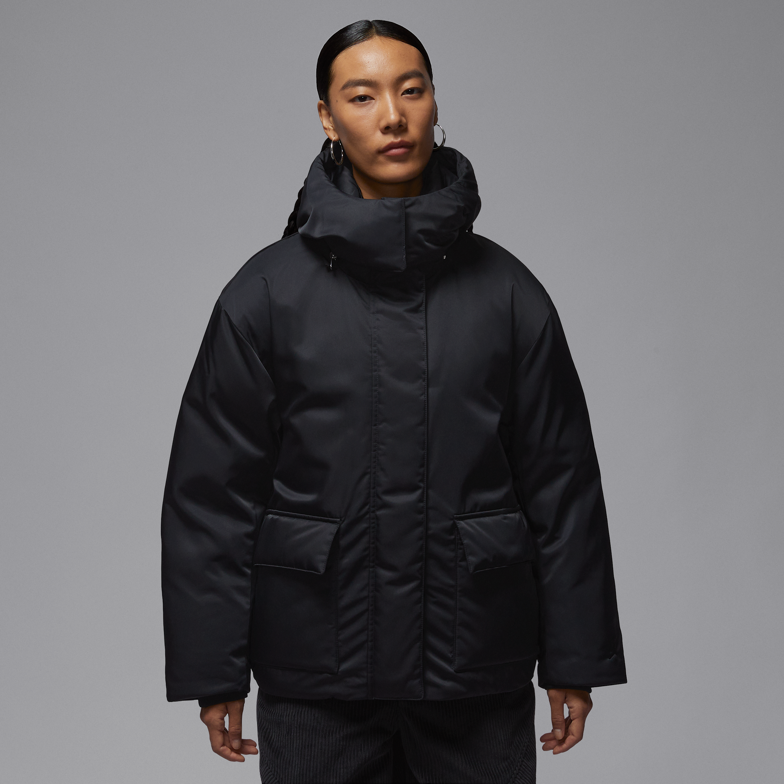 【ナイキ（NIKE）公式ストア】ジョーダン フライト ウィメンズ Therma-FIT ダウン ジャケット HV0361-010 ブラック