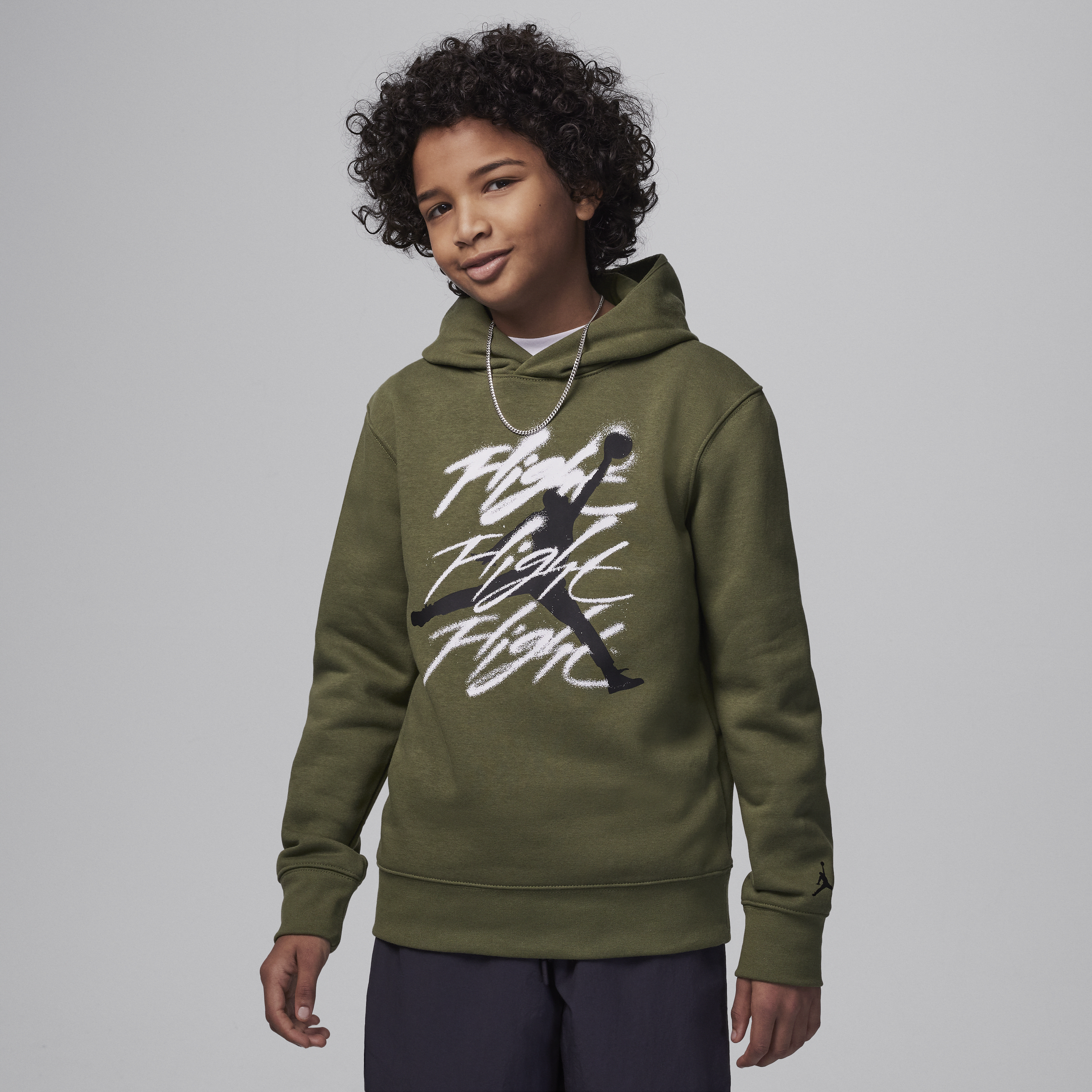 Jordan Flight Spray Pullover hoodie voor kids - Bruin