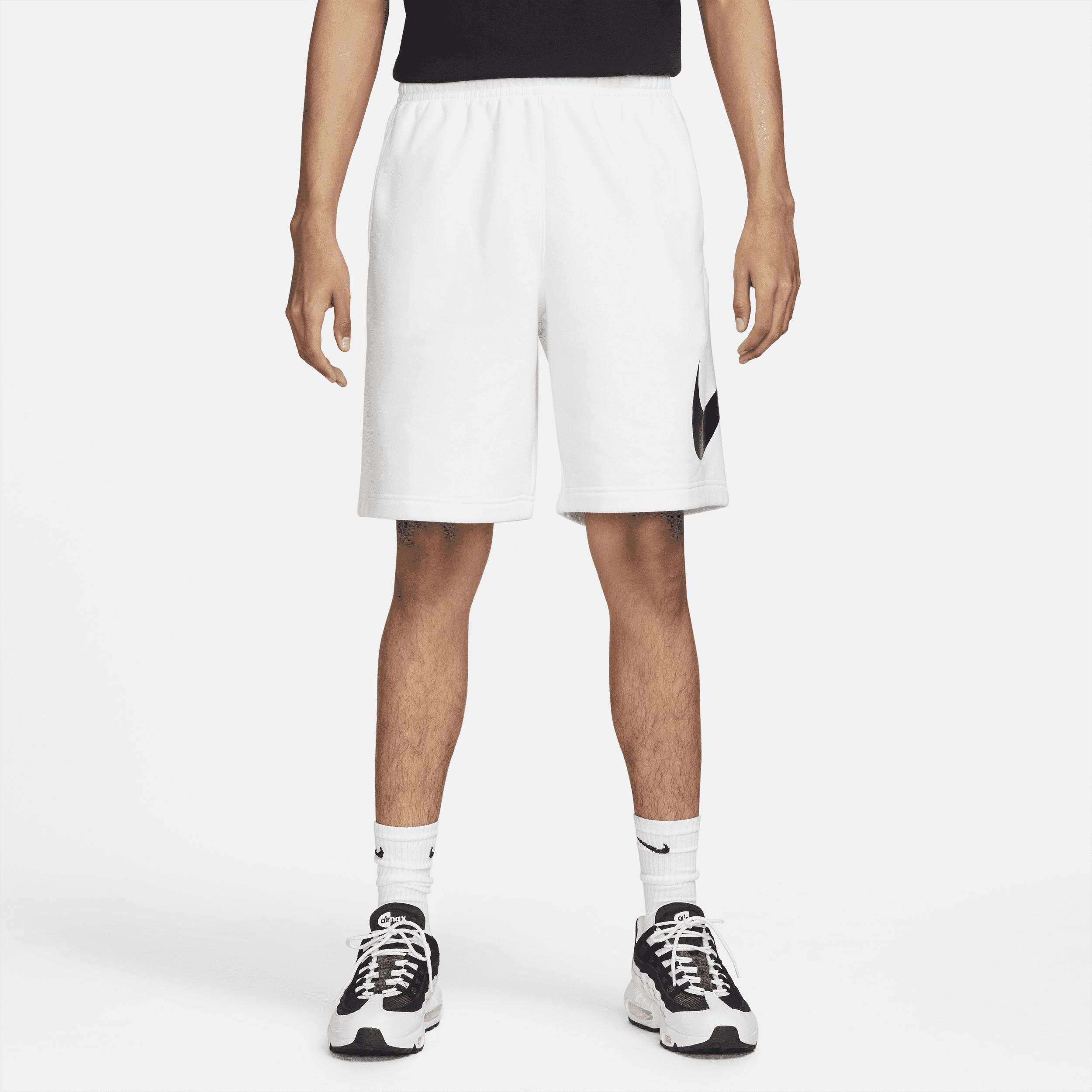 Shorts con grafica Nike Sportswear Club - Uomo - Bianco