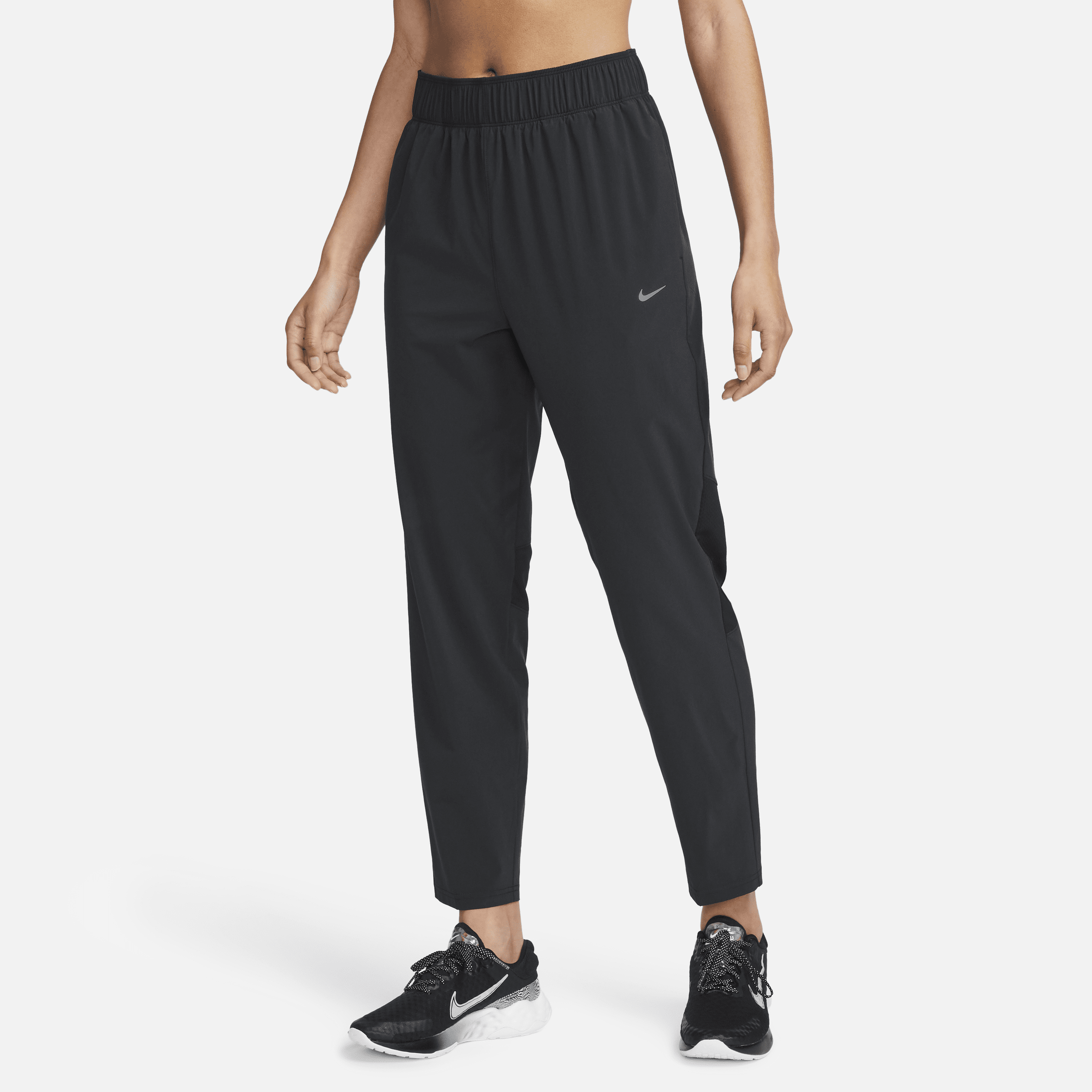 Pantaloni da running a 7/8 a vita media Nike Dri-FIT Fast – Donna - Nero