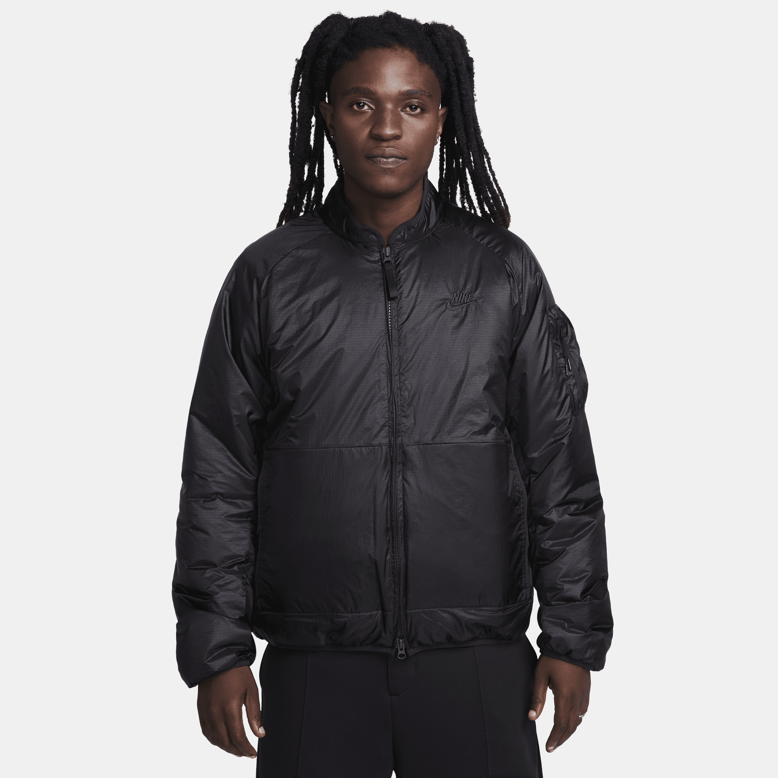 Nike Sportswear Tech Therma-FIT Loose-jakke med isolering til mænd - sort