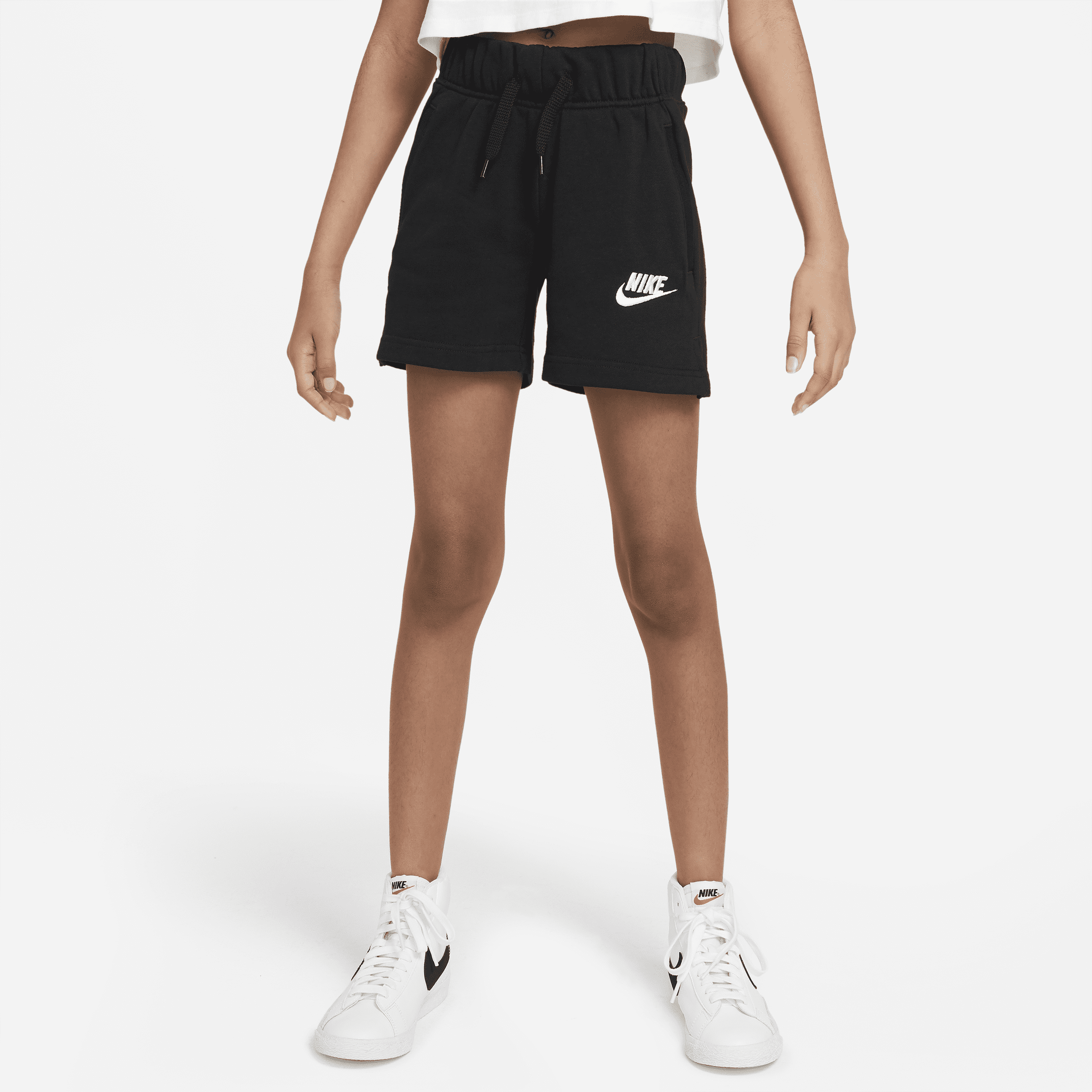 【ナイキ(NIKE)公式ストア】ナイキ スポーツウェア クラブ ジュニア (ガールズ) フレンチテリー ショートパンツ DA1405-010 ブラック 【ナイキ(NIKE)公式ストア】ナイキ スポーツウェア クラブ ジュニア (ガールズ) フレンチテリー ショートパンツ DA1405-010 ブラック