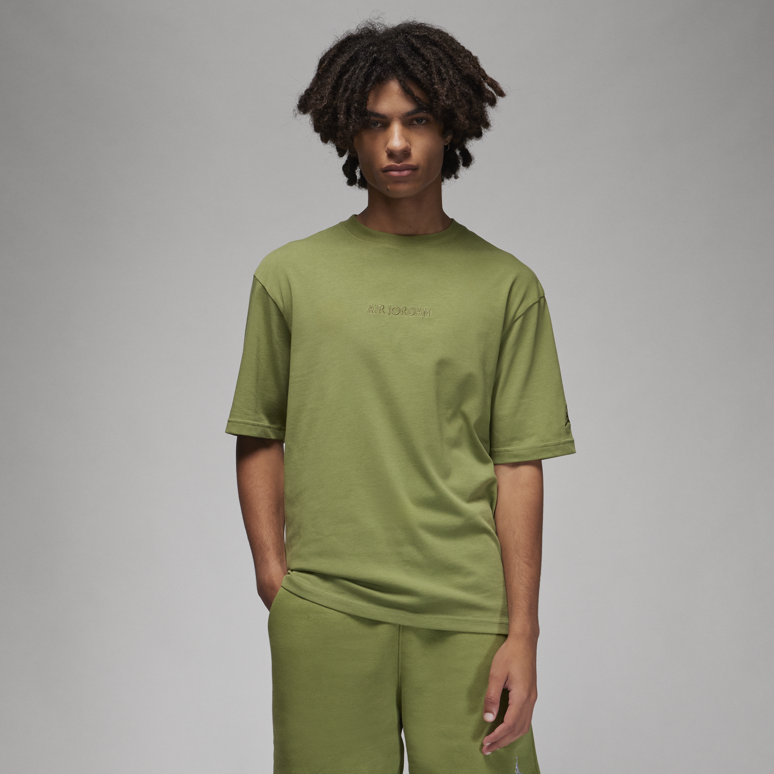 Air Jordan Wordmark-T-shirt til mænd - grøn