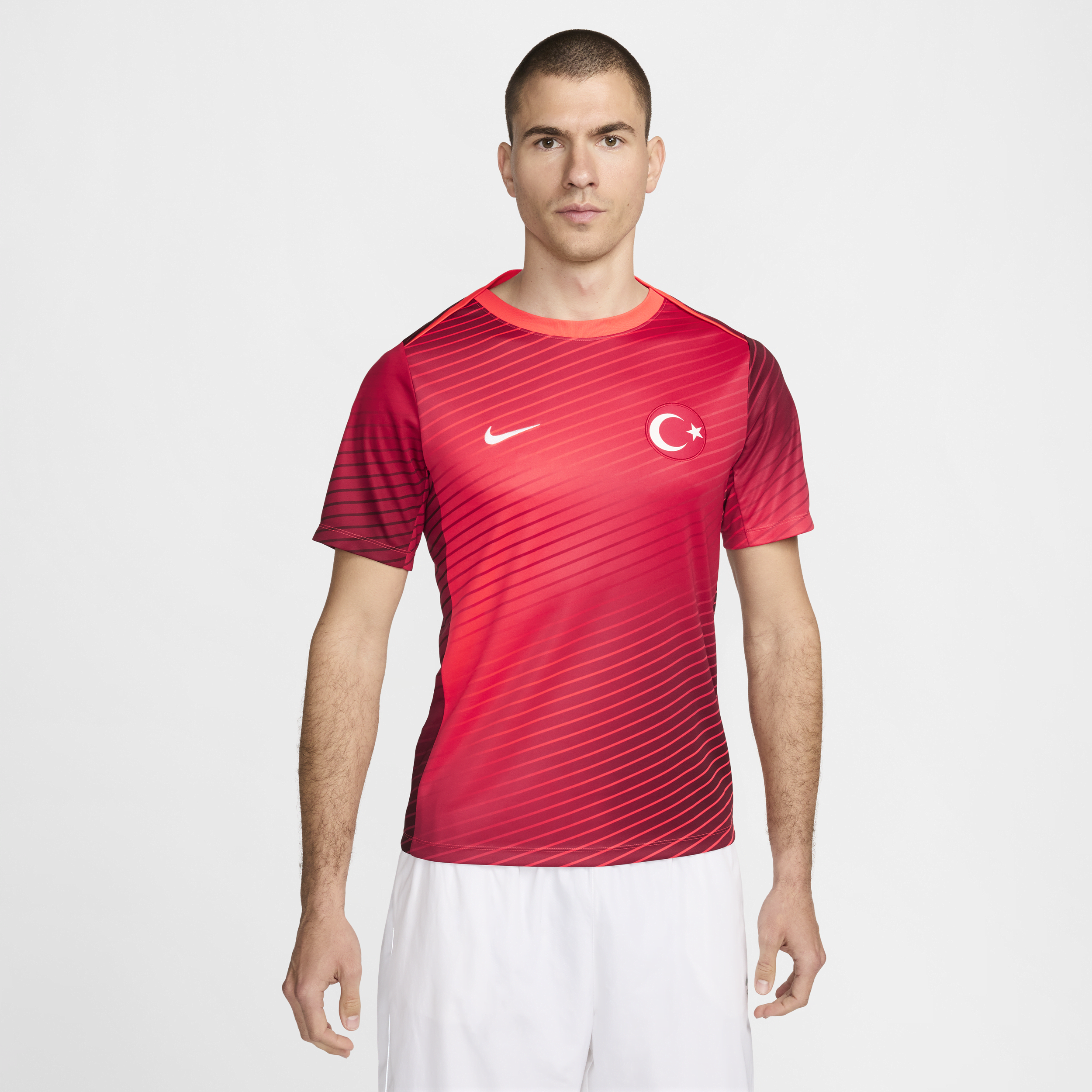 Kortærmet Tyrkiet Academy Pro Nike Dri-FIT-fodboldtrøje til mænd - rød