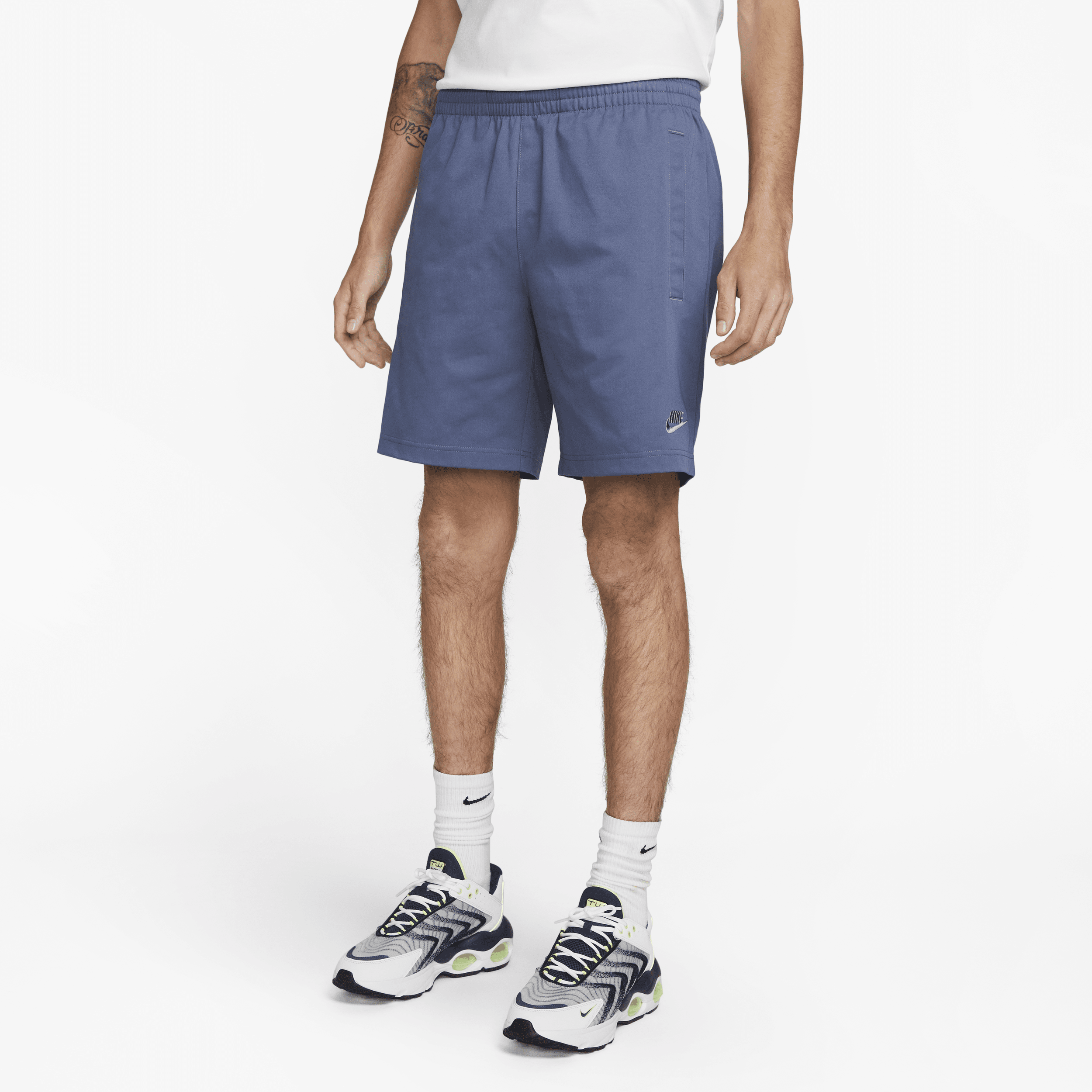 Nike Sportswear Club herenshorts van keperstof - Blauw