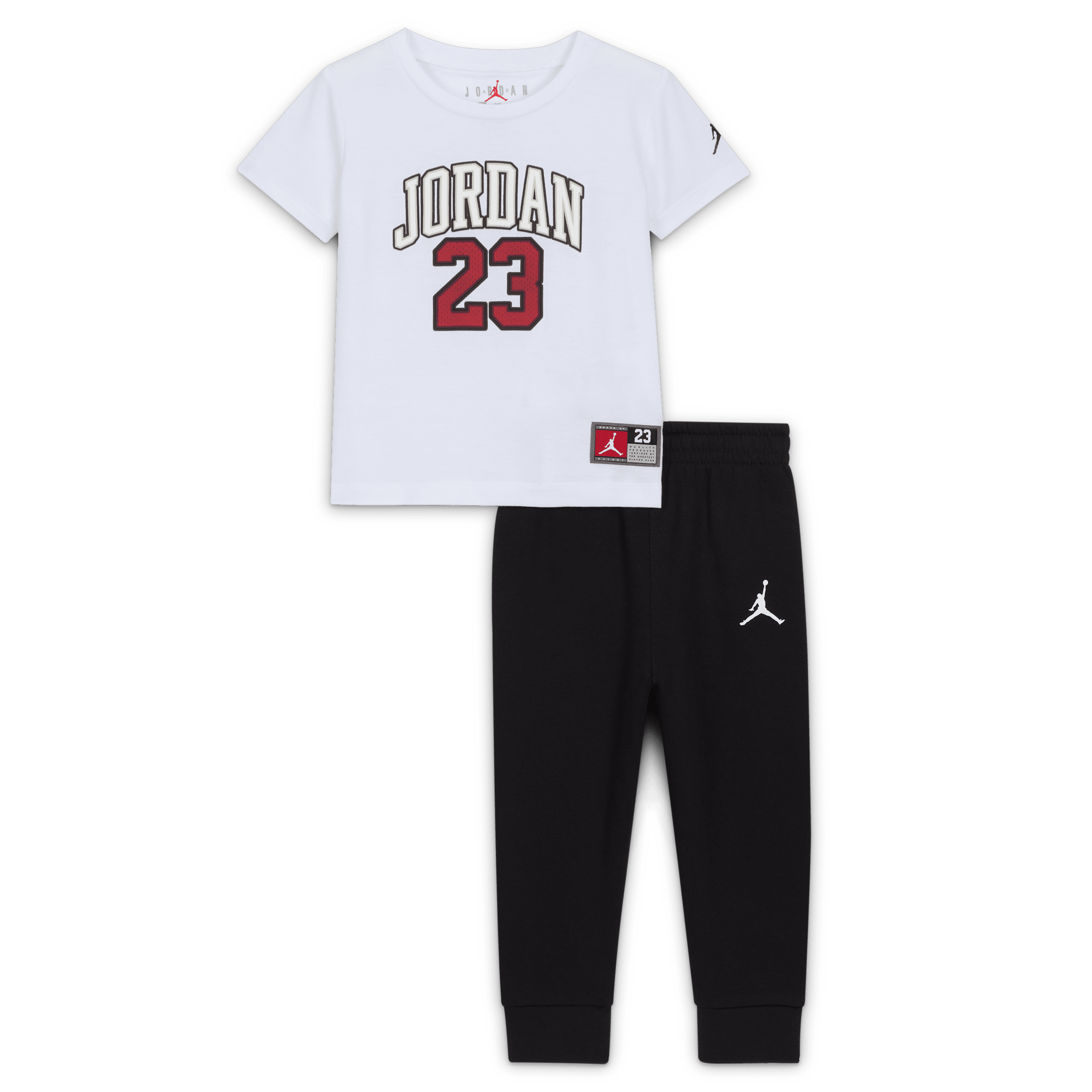 【ナイキ(NIKE)公式ストア】ジョーダン ベビー ジャージー パック ツーピース Tシャツ セットアップ HQ8236-011 ブラック 【ナイキ(NIKE)公式ストア】ジョーダン ベビー ジャージー パック ツーピース Tシャツ セットアップ HQ8236-011 ブラック