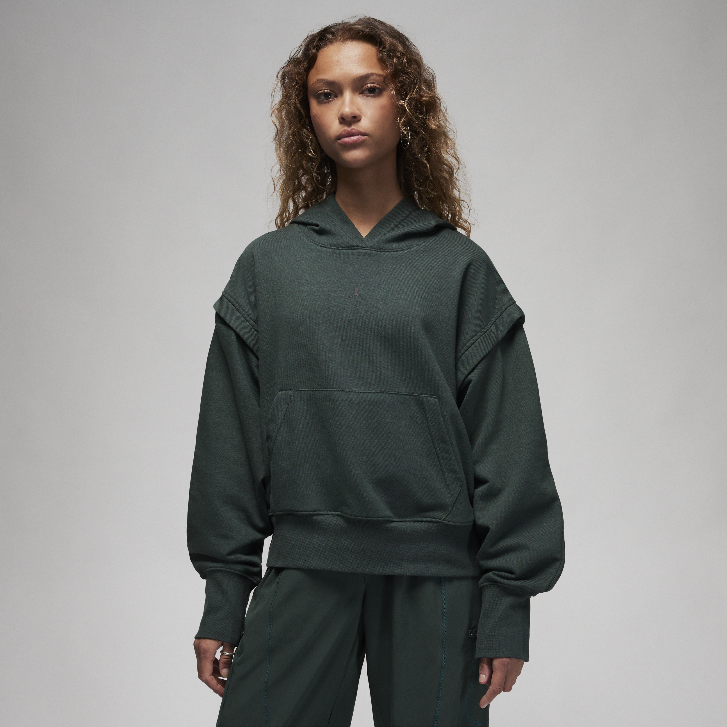 Jordan Sport-hættetrøje i fleece til kvinder - grøn