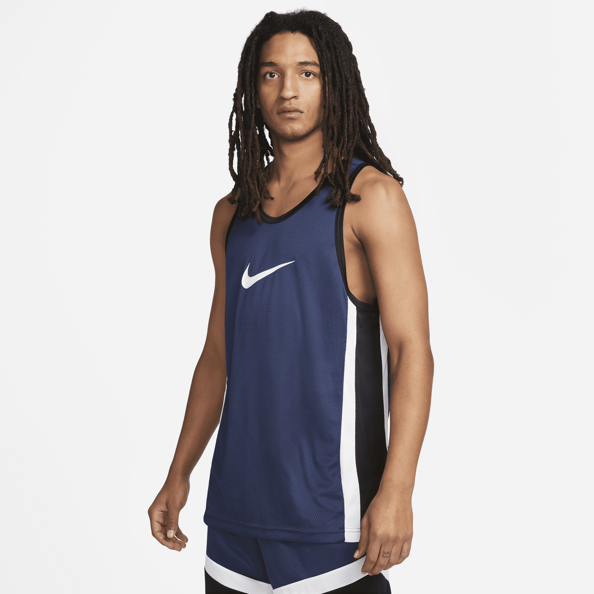 Nike Icon Dri-FIT basketbaljersey voor heren - Blauw