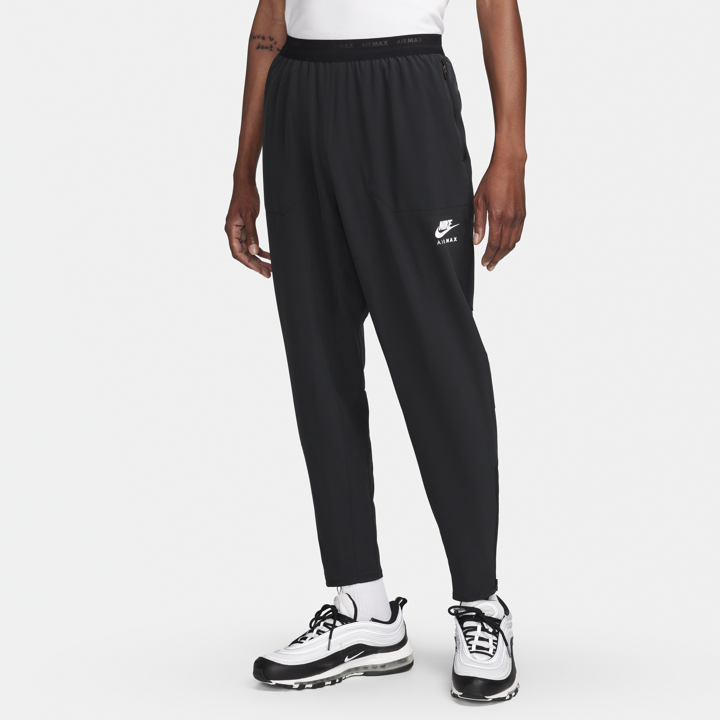 Nike Air Max – vævede bukser til mænd - sort
