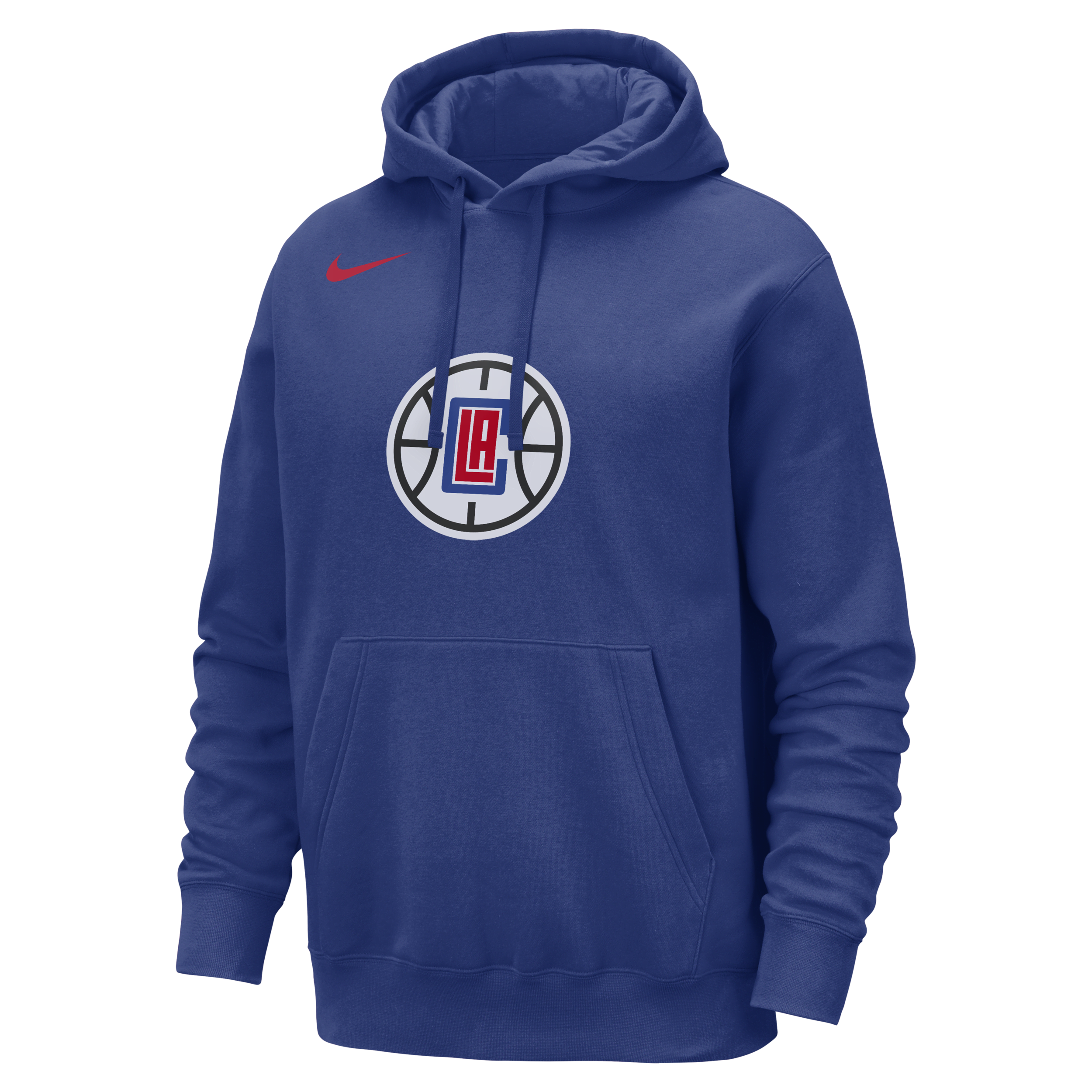 LA Clippers Club Nike NBA-pullover-hættetrøje til mænd - blå