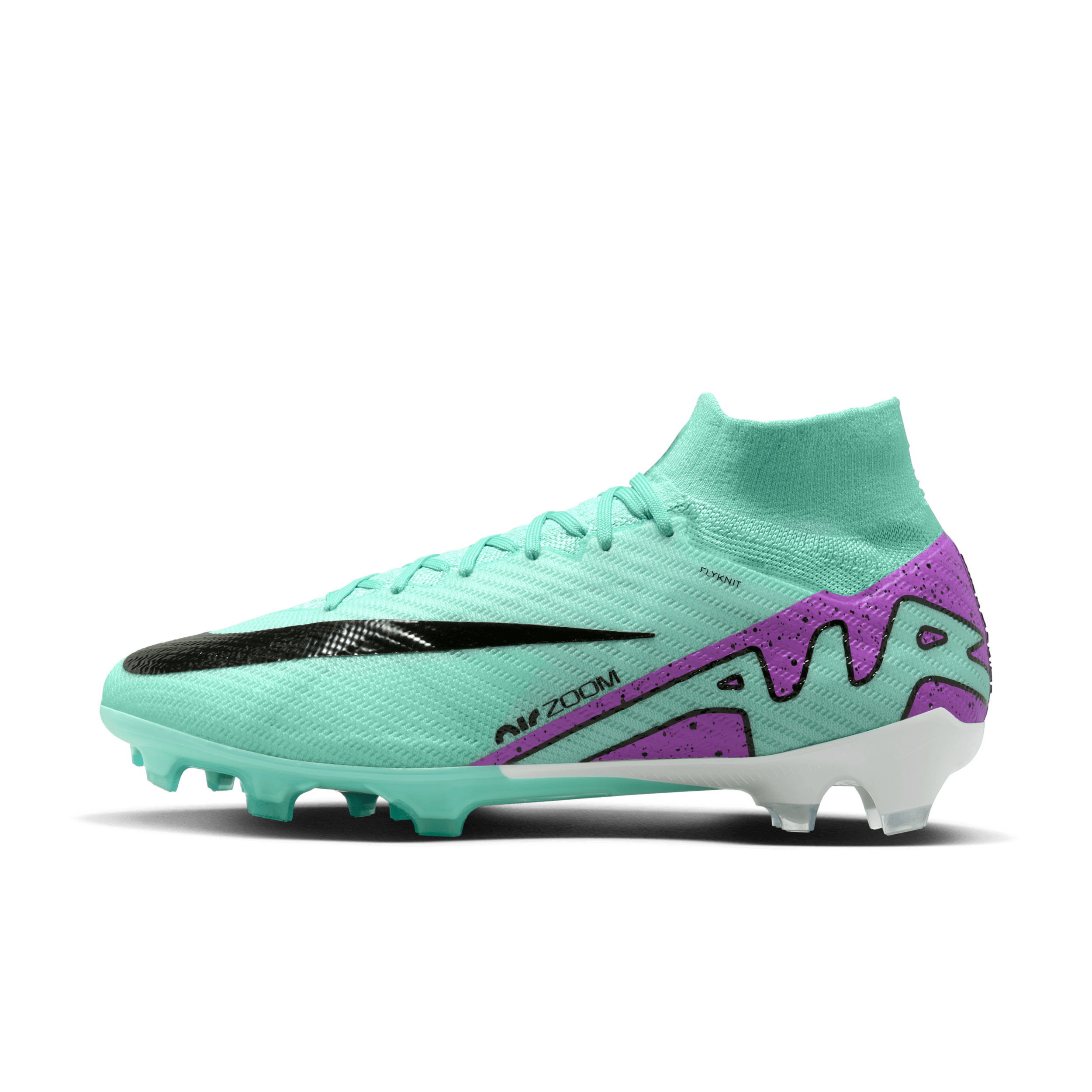 Nike Mercurial Superfly 9 Elite-fodboldstøvler (high-top) til græs - grøn