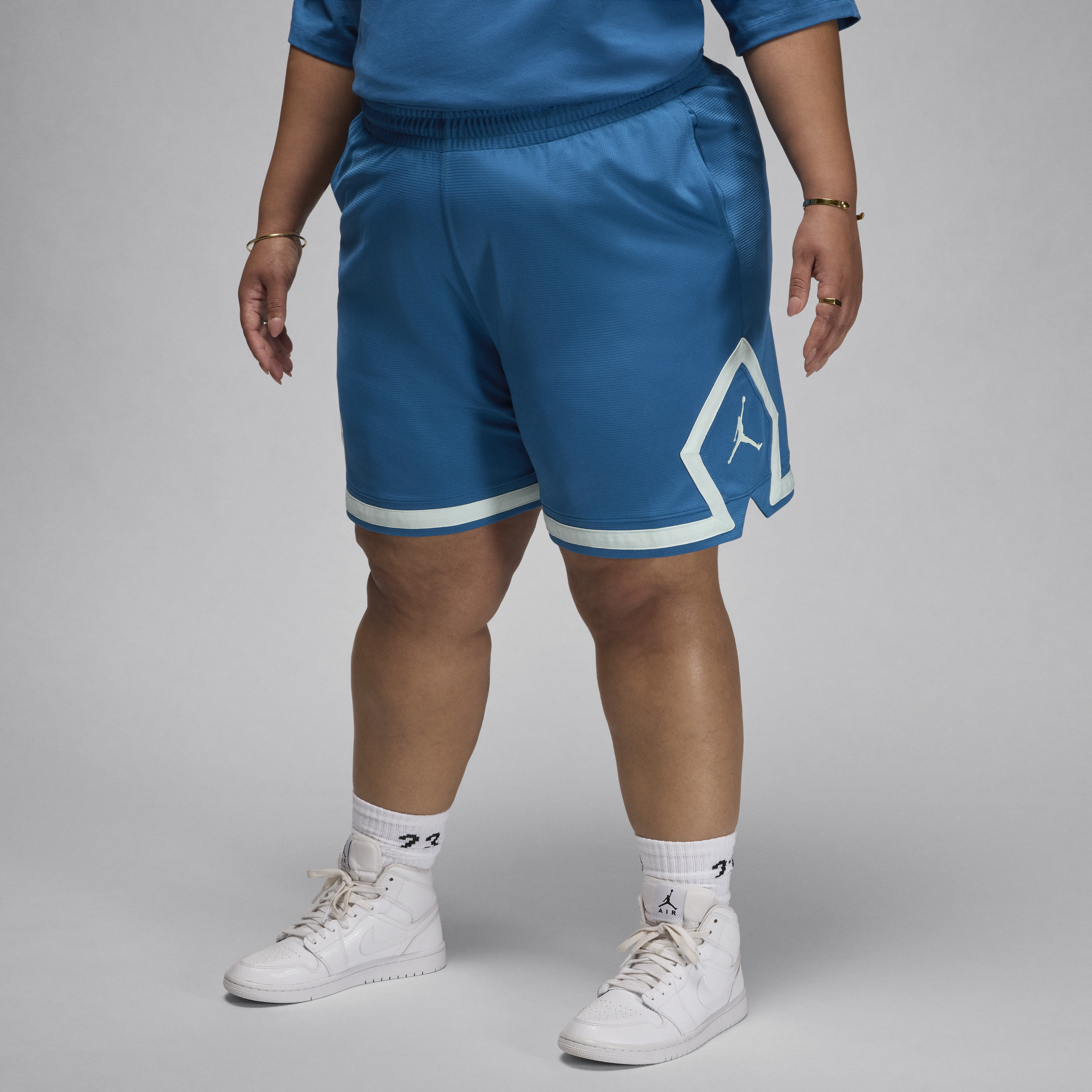 Jordan Sport Diamond damesshorts (Plus Size) - Blauw