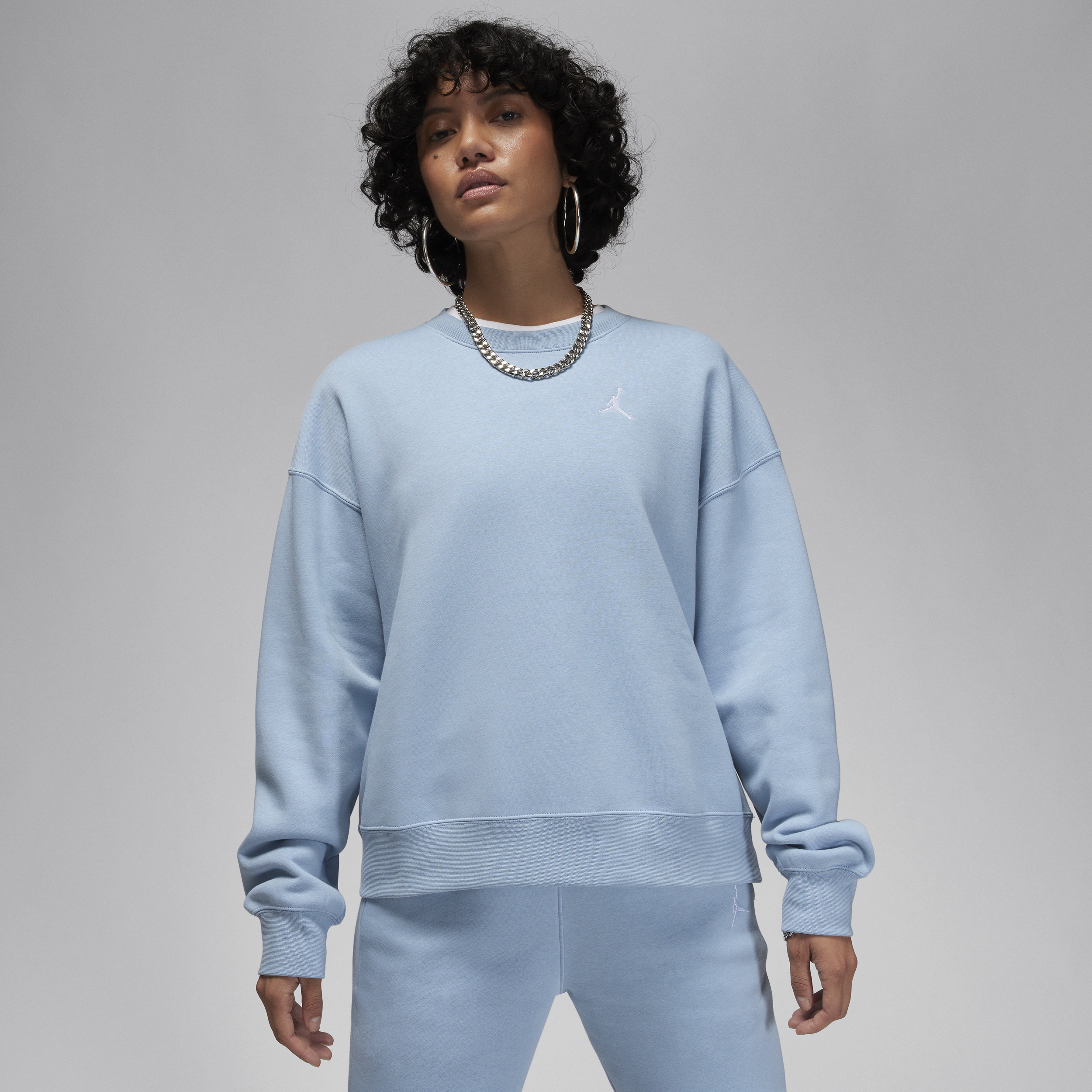 Nike Felpa a girocollo Jordan Brooklyn Fleece – Donna - Blu