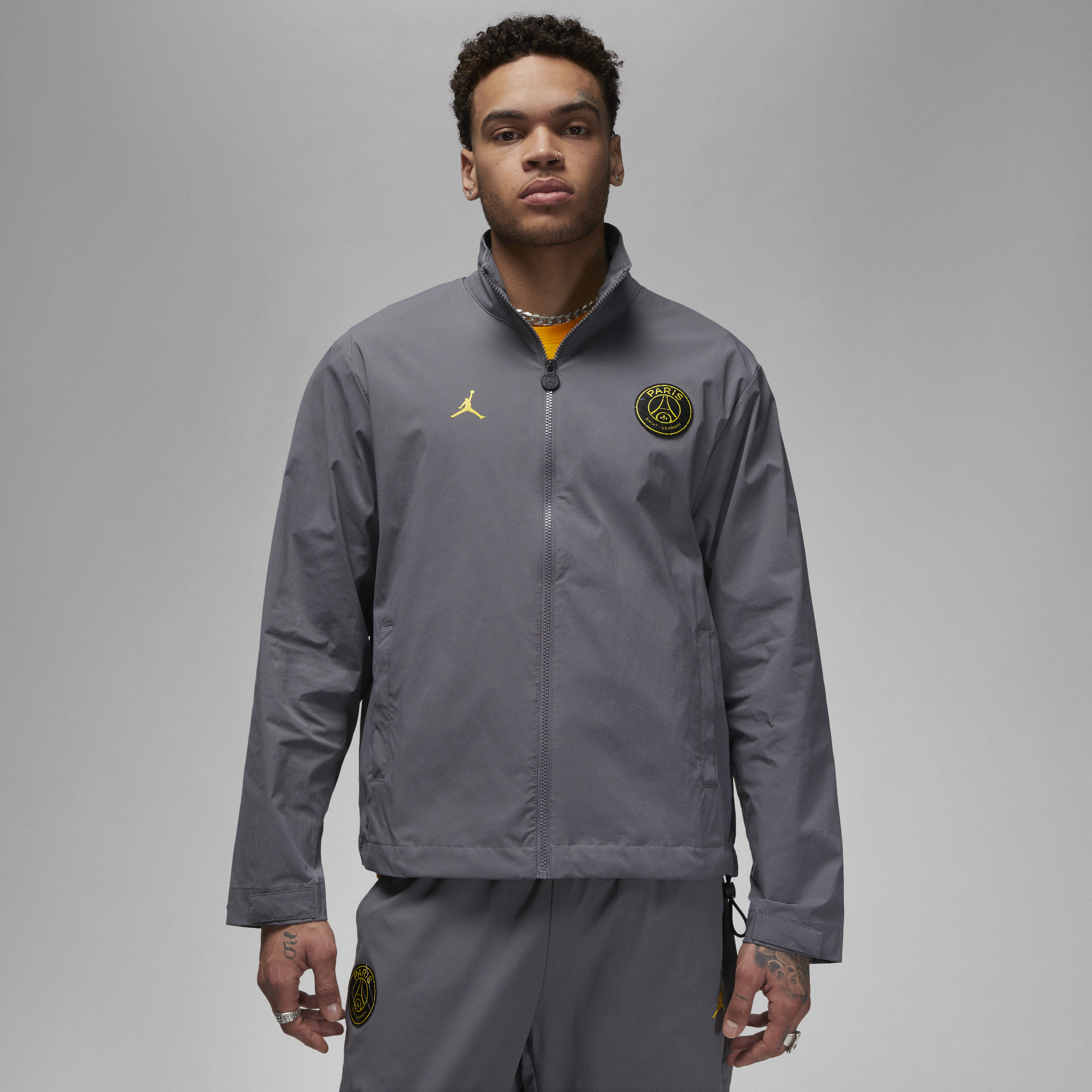 Nike Vævet Paris Saint-Germain-jakke til mænd - grå
