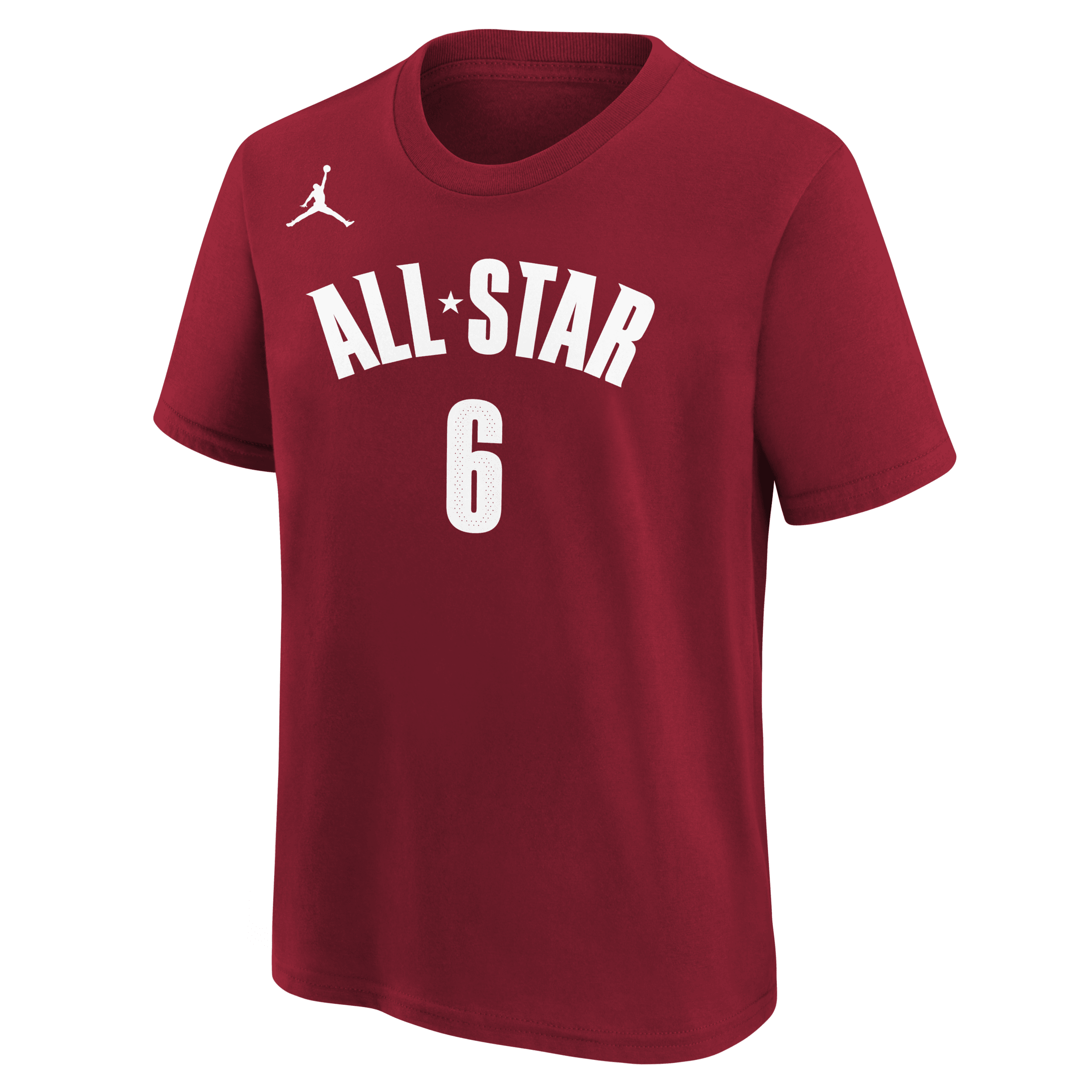 LeBron James Los Angeles Lakers All-Star Essential Nike NBA-T-shirt til større børn (drenge) - rød