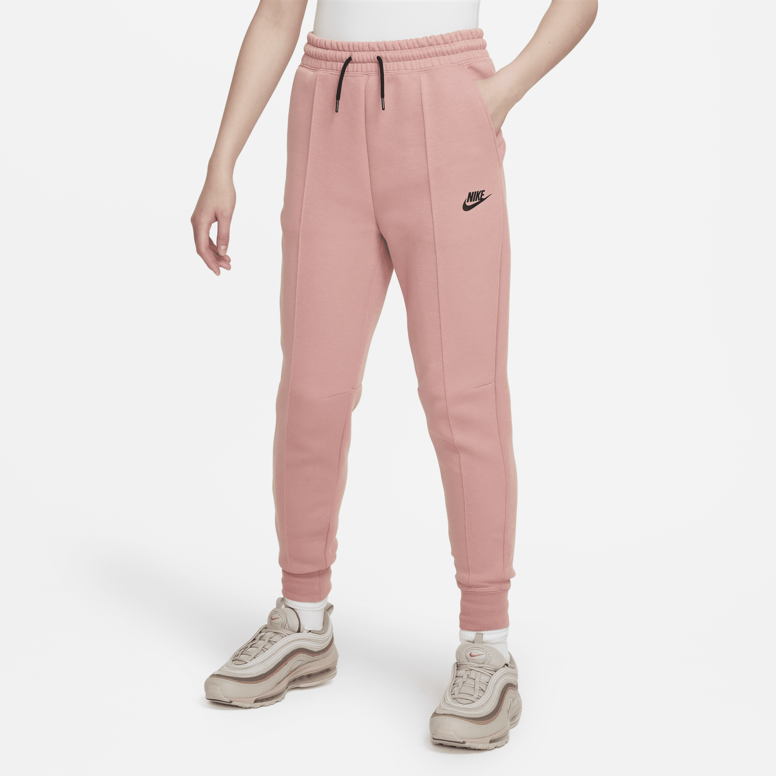 Nike Sportswear Tech Fleece joggingbroek voor meisjes - Roze