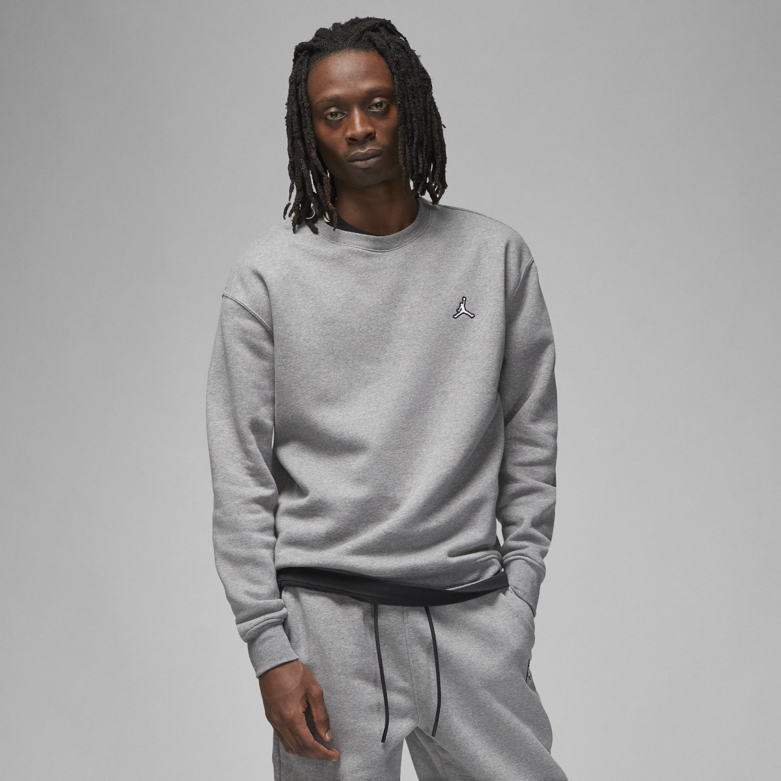 【ナイキ(NIKE)公式ストア】ジョーダン ブルックリン フリース メンズ クルーネック スウェットシャツ DQ7520-091 グレー 【ナイキ(NIKE)公式ストア】ジョーダン ブルックリン フリース メンズ クルーネック スウェットシャツ DQ7520-091 グレー