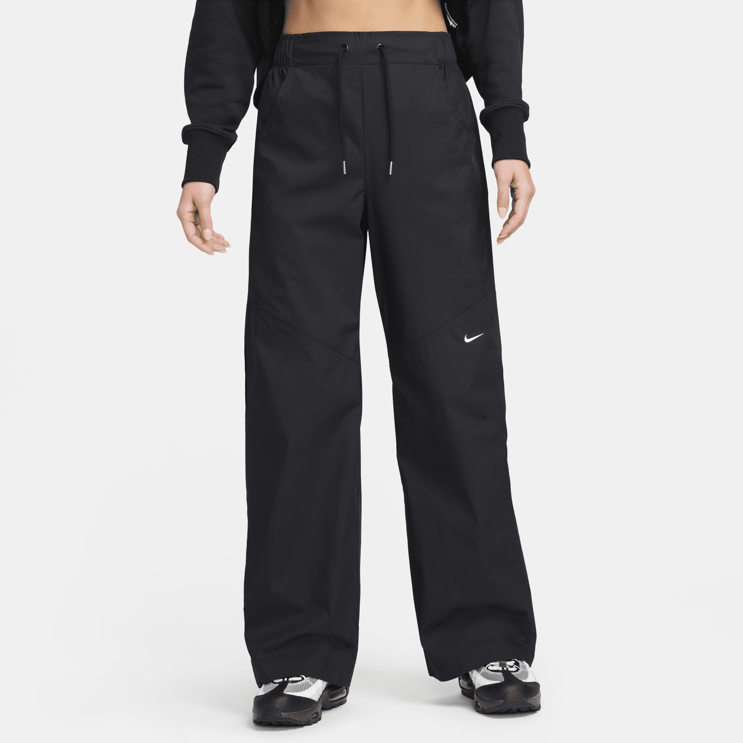 【ナイキ(NIKE)公式ストア】ナイキ スポーツウェア エッセンシャル ウィメンズ ウーブン ハイウエスト パンツ FB8285-010 ブラック 【ナイキ(NIKE)公式ストア】ナイキ スポーツウェア エッセンシャル ウィメンズ ウーブン ハイウエスト パンツ FB8285-010 ブラック
