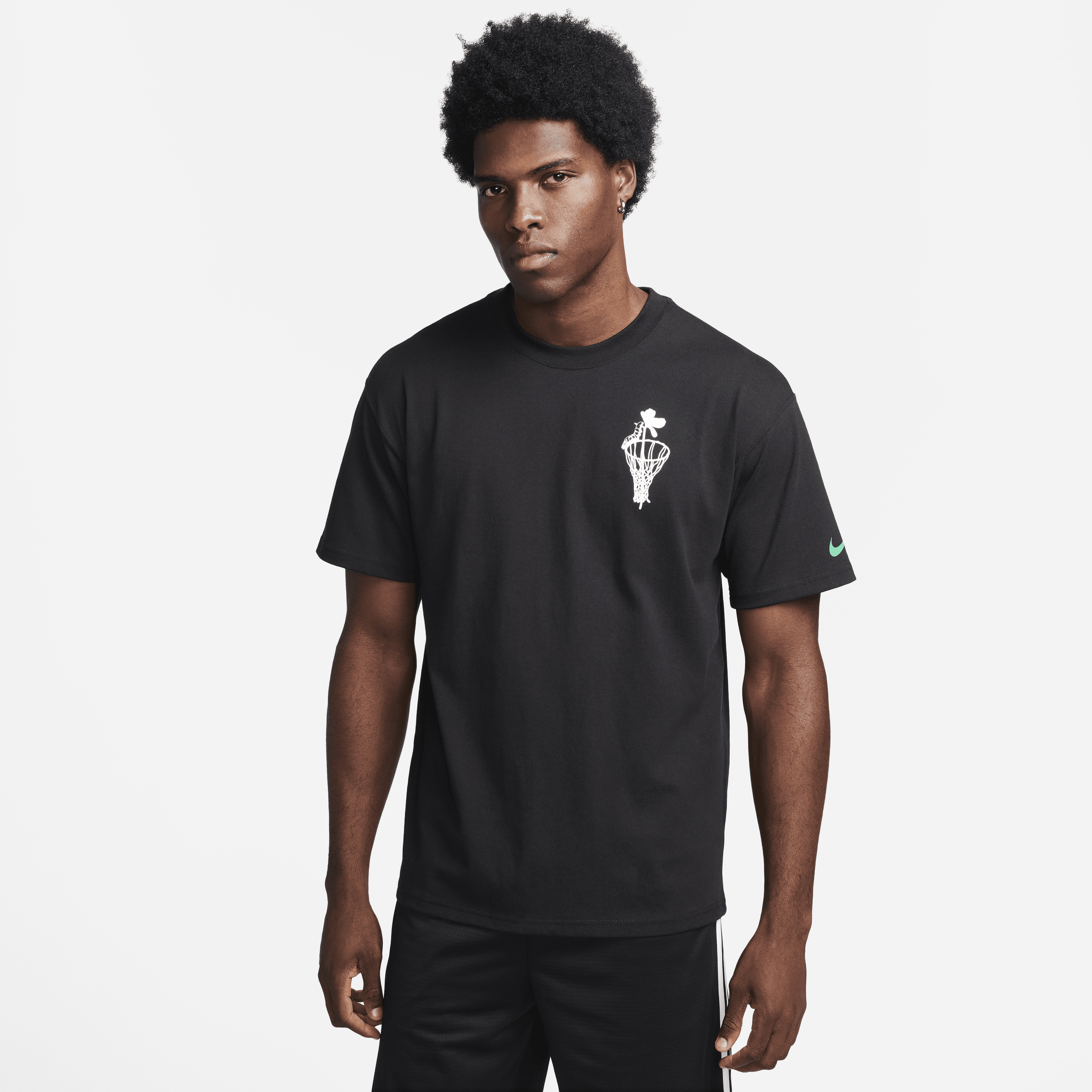 Nike Max90-basketball-T-shirt til mænd - sort
