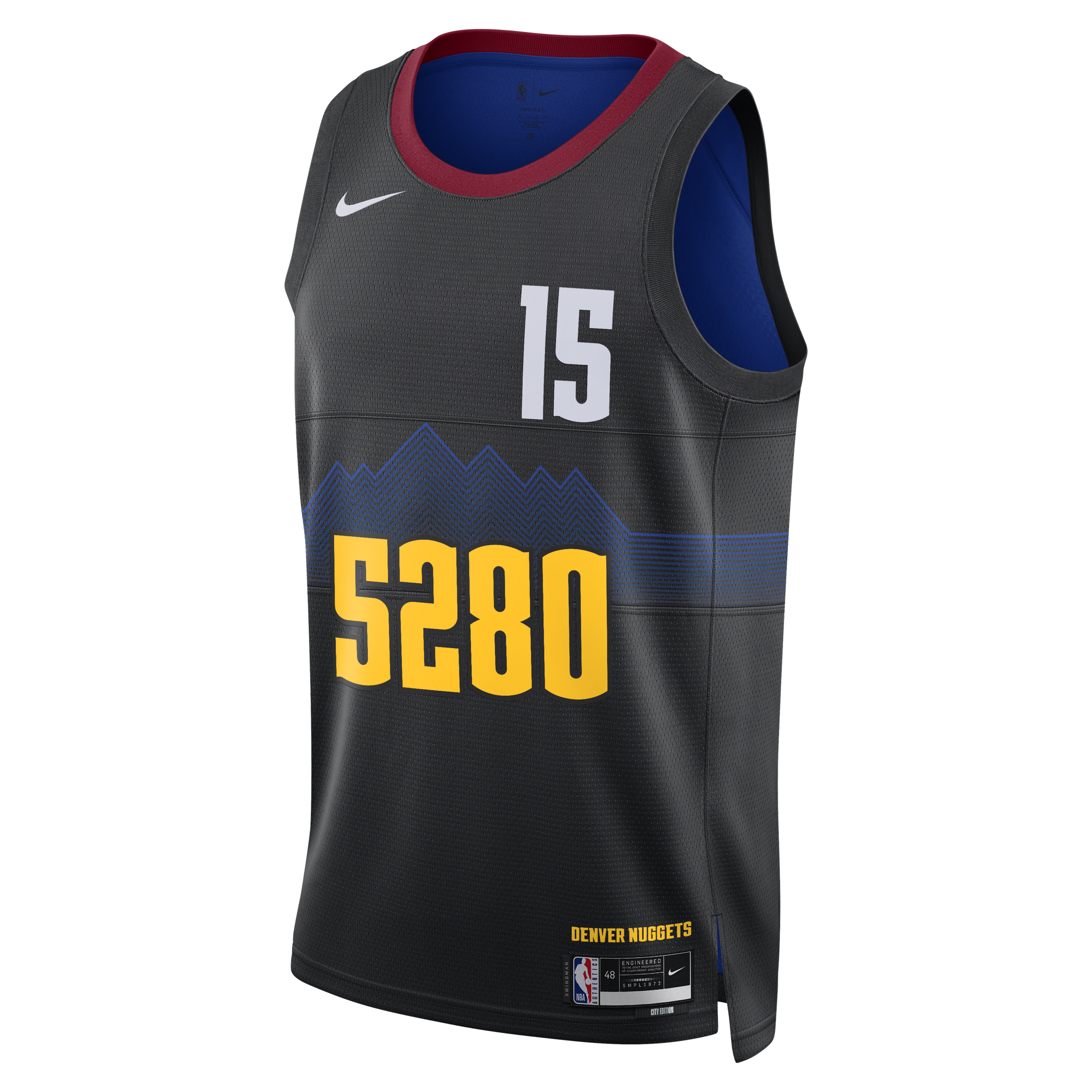 Nikola Jokic Denver Nuggets City Edition 2023/24 Nike Dri-FIT NBA Swingman-trøje til mænd - sort