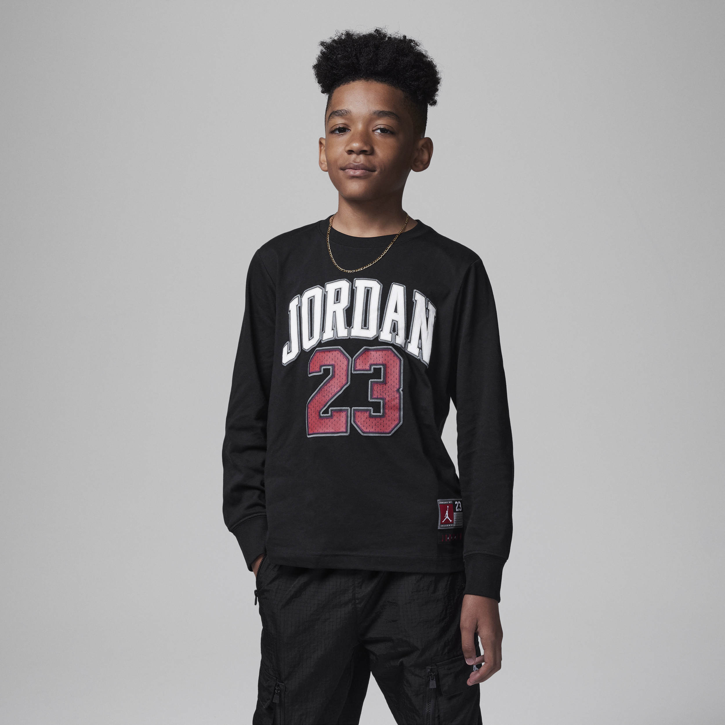 【ナイキ(NIKE)公式ストア】ジョーダン プラクティス フライト ロングスリーブ Tシャツ ジュニア Tシャツ FV2490-010 ブラック 【ナイキ(NIKE)公式ストア】ジョーダン プラクティス フライト ロングスリーブ Tシャツ ジュニア Tシャツ FV2490-010 ブラック