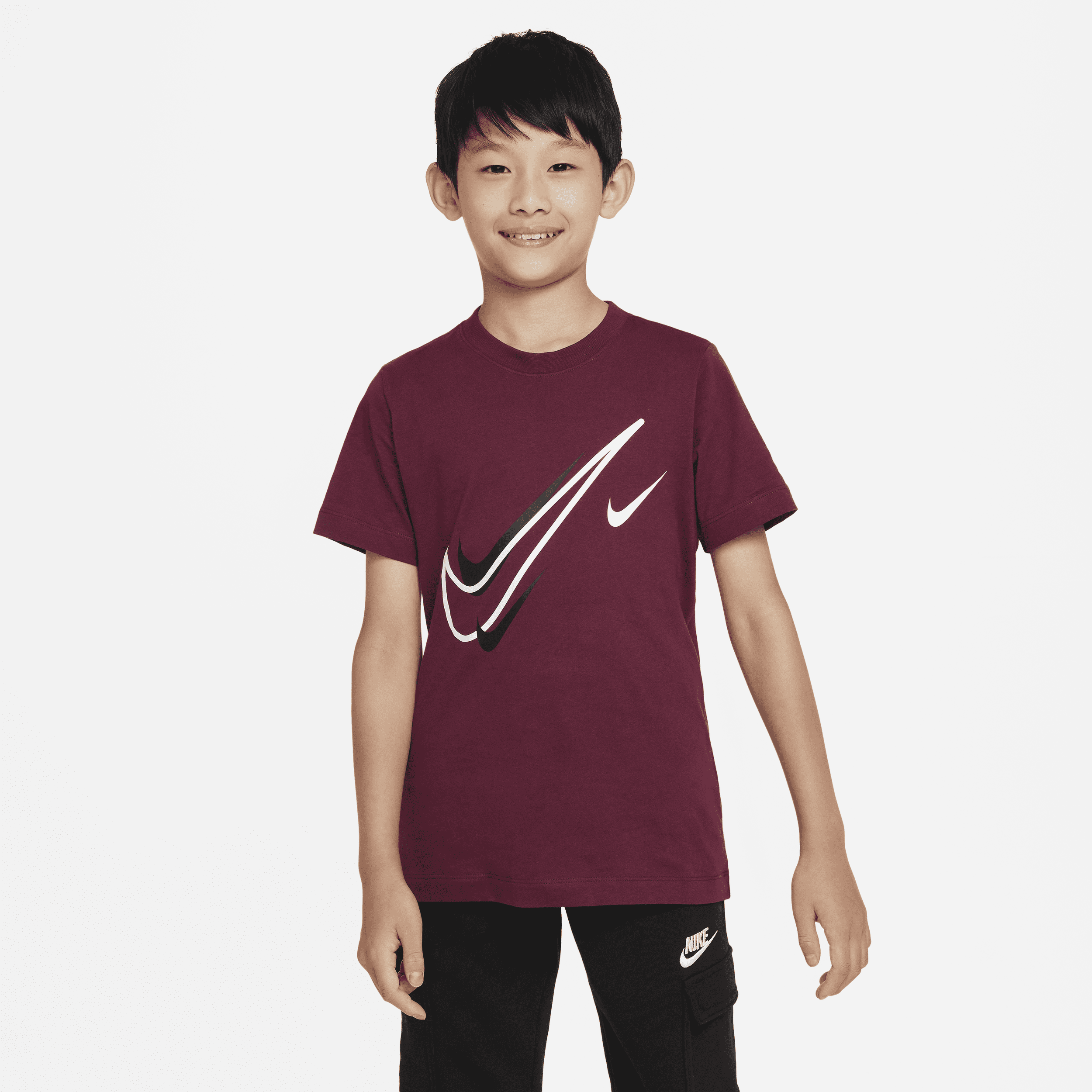 Nike Sportswear-T-shirt til større børn (drenge) - rød