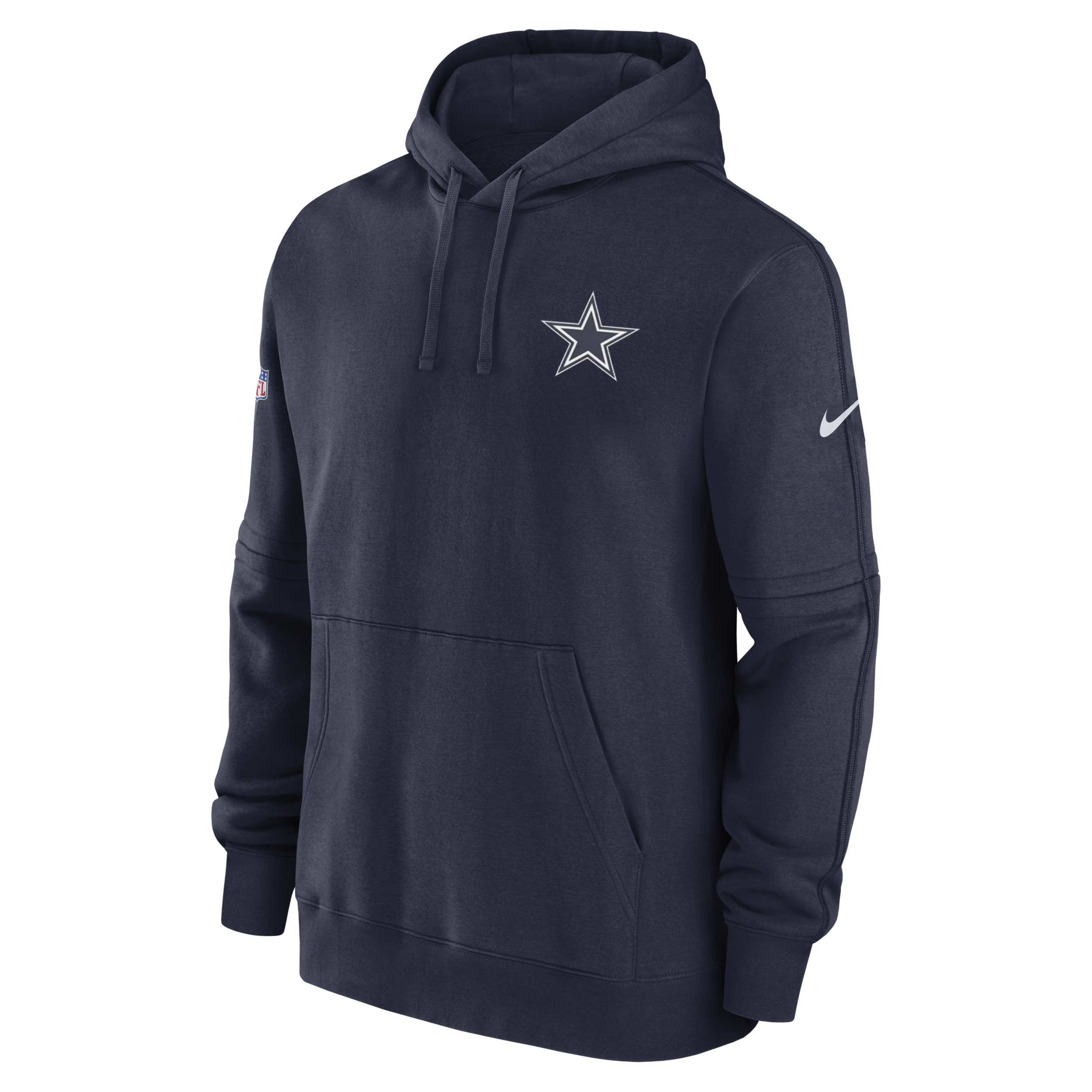 Felpa pullover con cappuccio Dallas Cowboys Sideline Club Nike NFL – Uomo - Blu