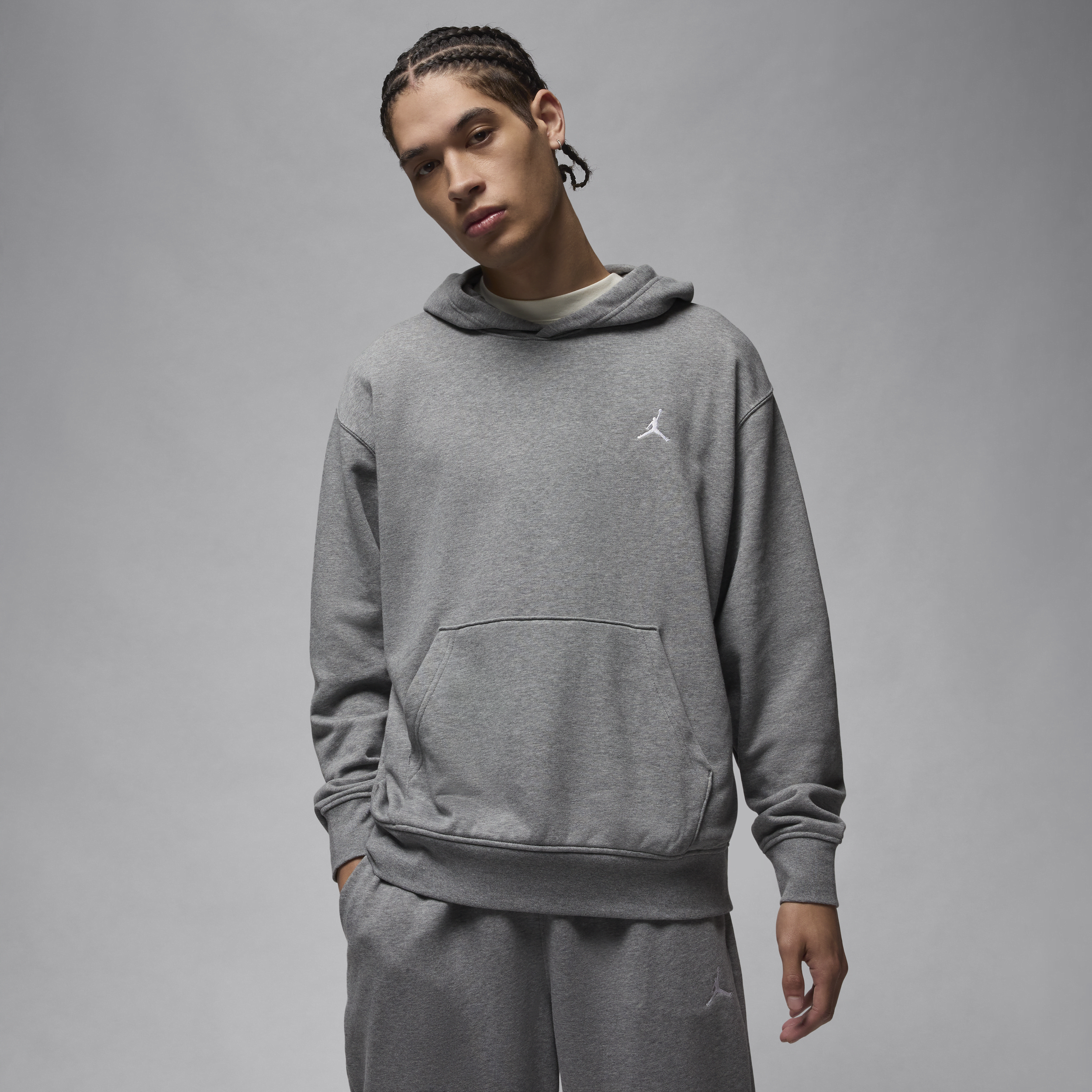 【ナイキ(NIKE)公式ストア】ジョーダン ブルックリン フリース メンズ プルオーバー パーカー FV7283-091 グレー 【ナイキ(NIKE)公式ストア】ジョーダン ブルックリン フリース メンズ プルオーバー パーカー FV7283-091 グレー