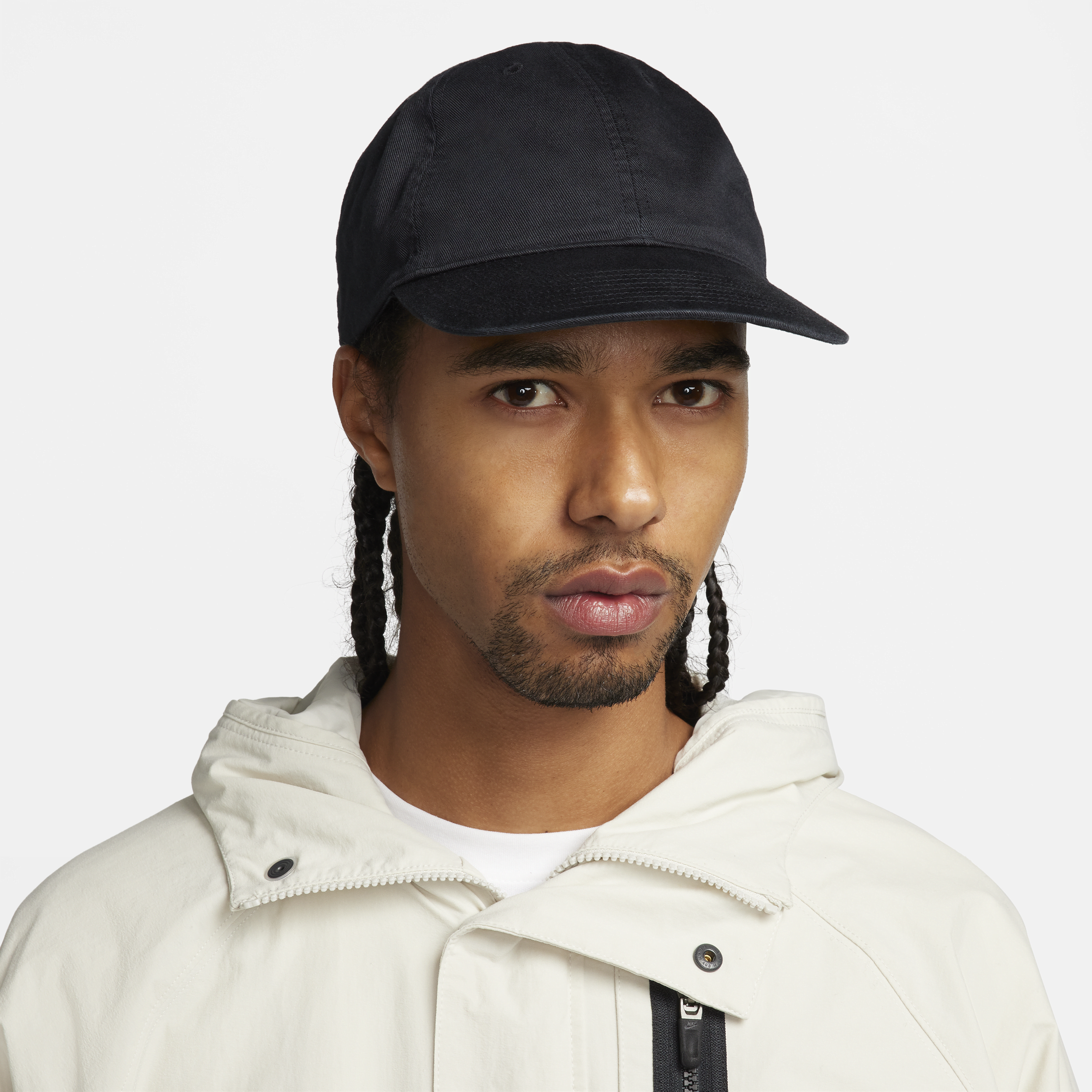 Cappello essenziale con visiera piatta Nike Club - Nero