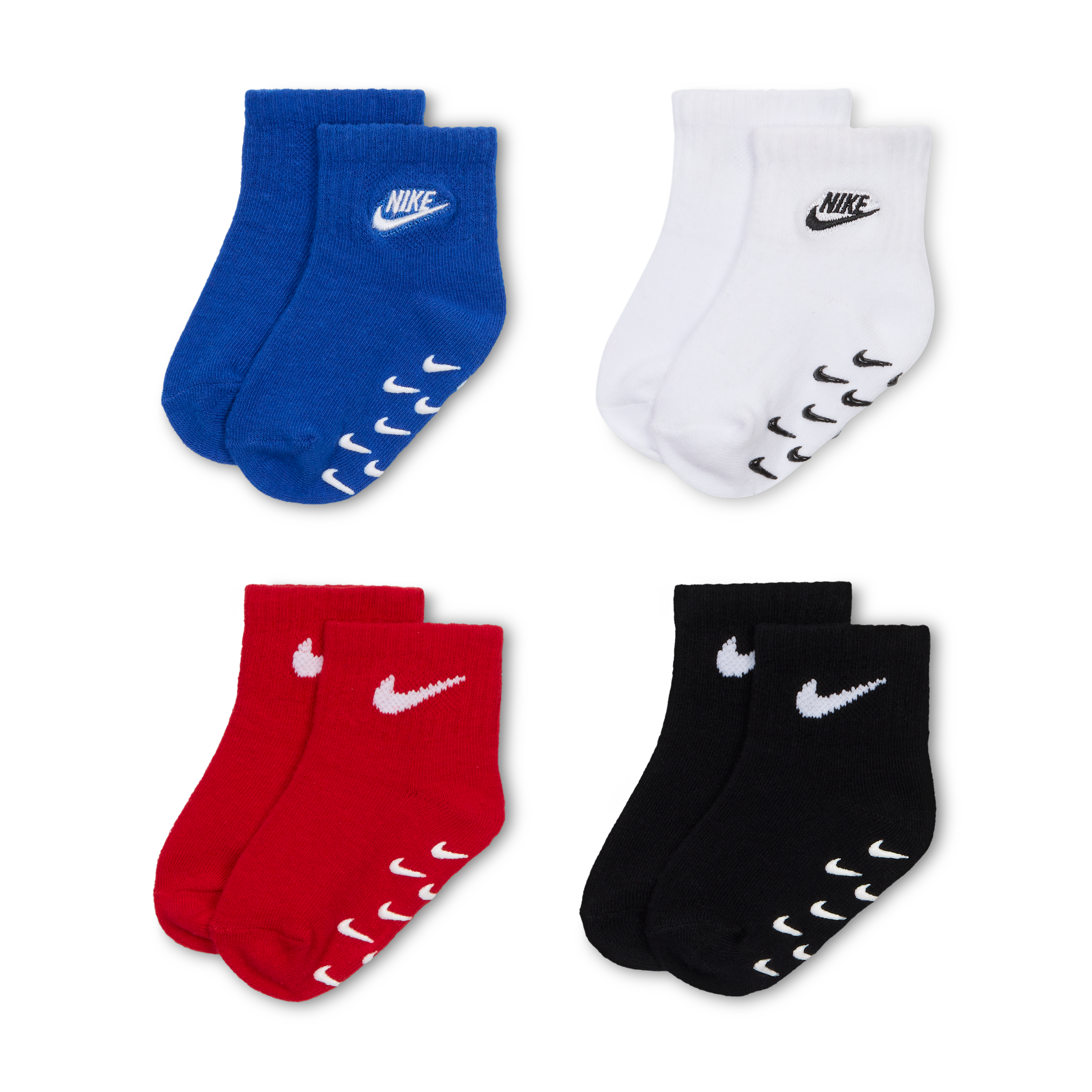 【ナイキ(NIKE)公式ストア】ナイキ ベビー ロゴ グリッパー ソックス (4足) IO6144-480 ブルー 【ナイキ(NIKE)公式ストア】ナイキ ベビー ロゴ グリッパー ソックス (4足) IO6144-480 ブルー