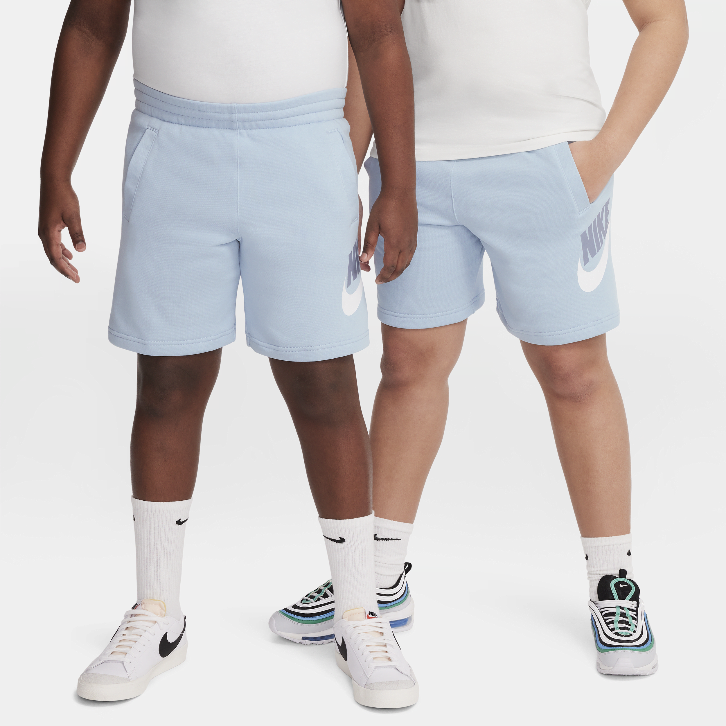 Shorts in French Terry Nike Sportswear Club Fleece (Taglia grande) – Ragazzi - Blu