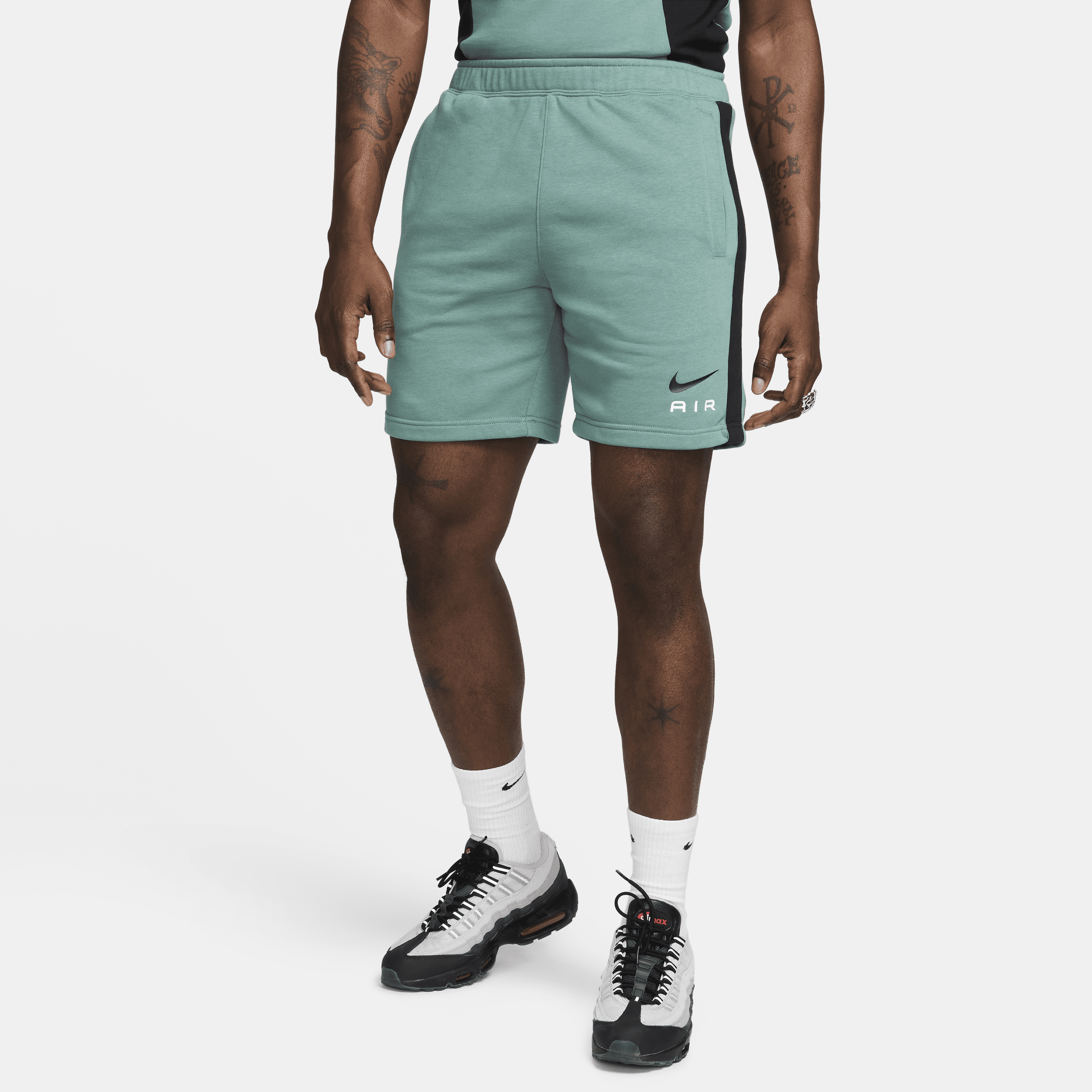 Nike Air-shorts i french terry til mænd - grøn