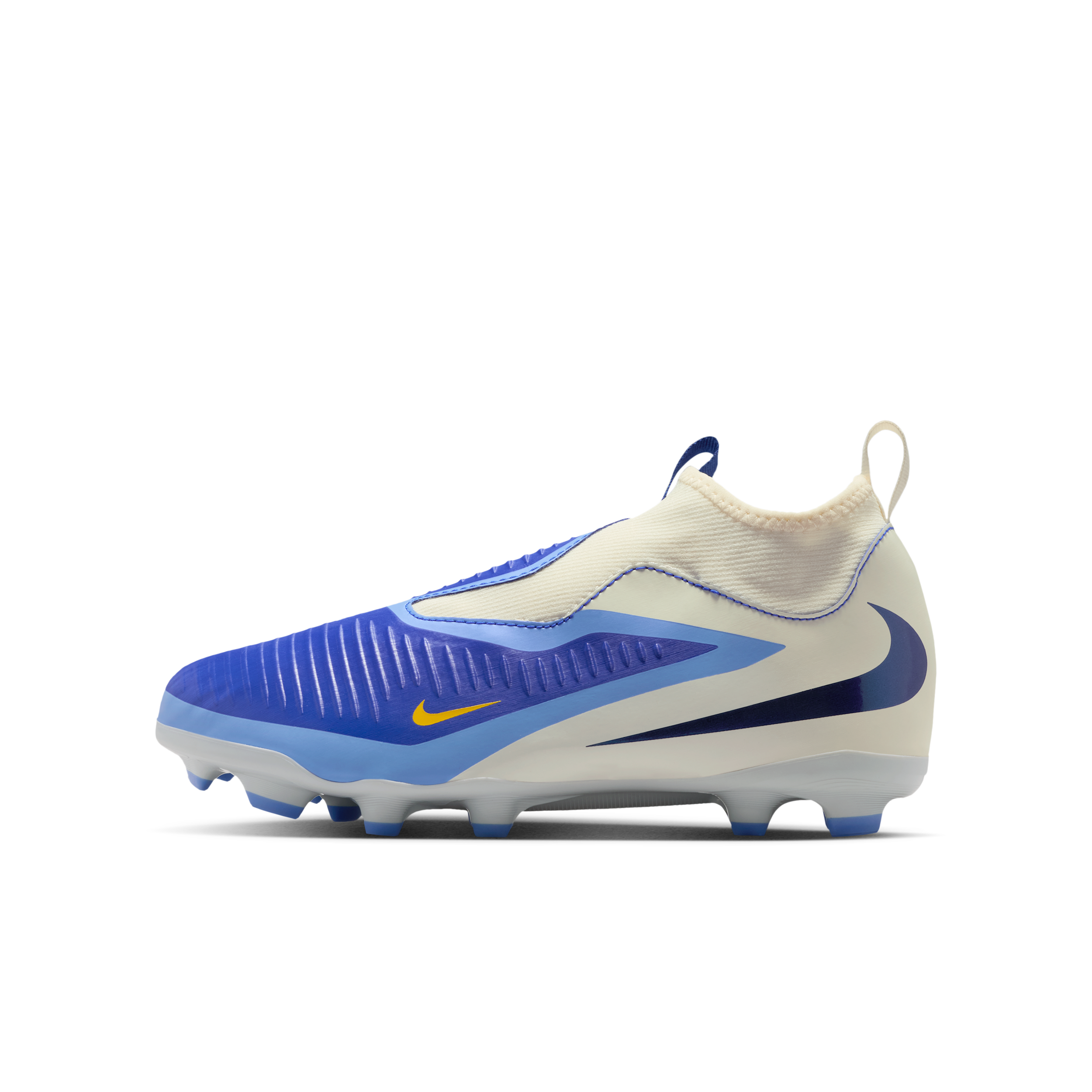 Nike Jr. Phantom 6 High Academy LV8 Botas de fútbol para terreno firme - Niño/a - Azul
